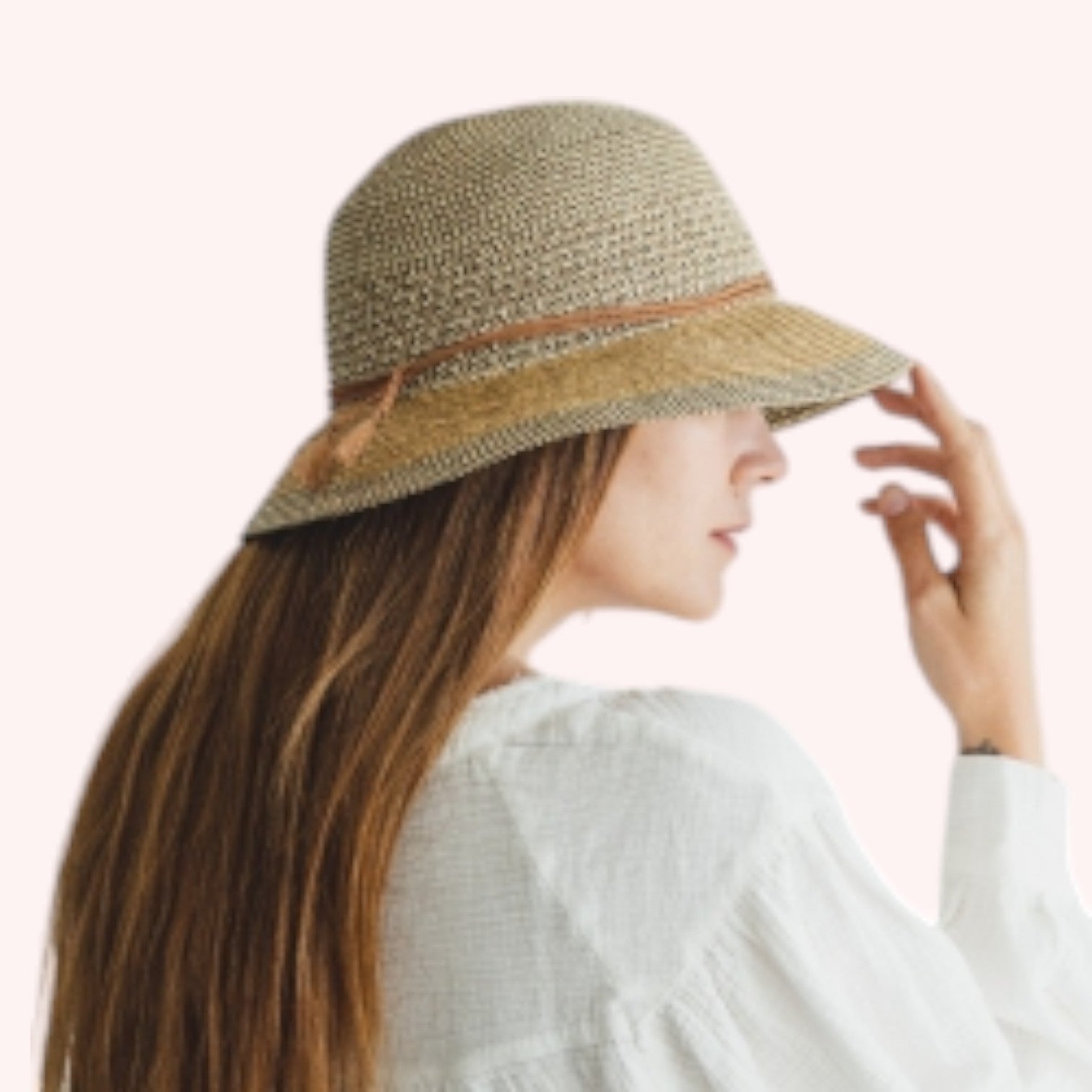Mixed Braid Bucket Hat