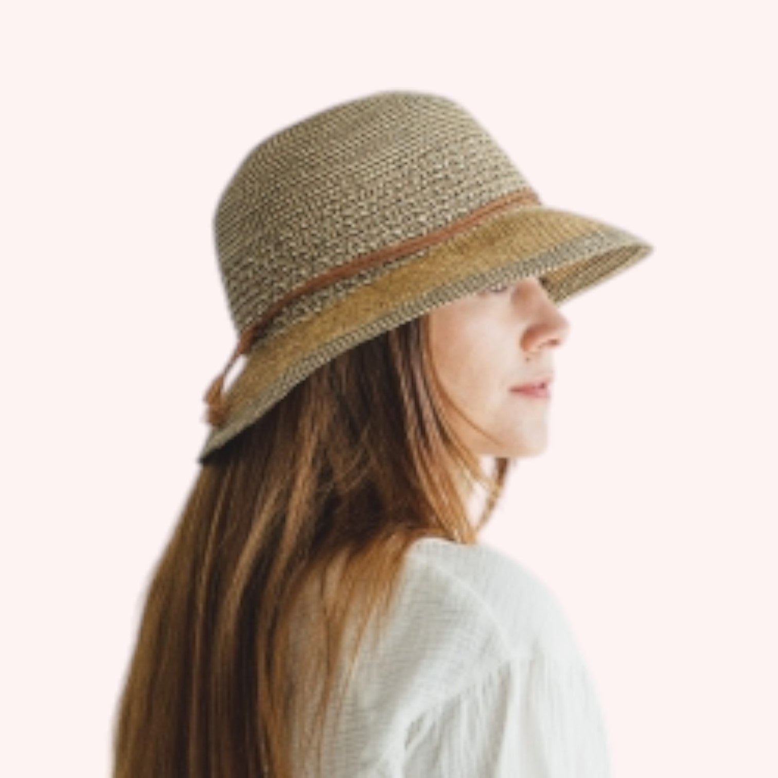 Mixed Braid Bucket Hat