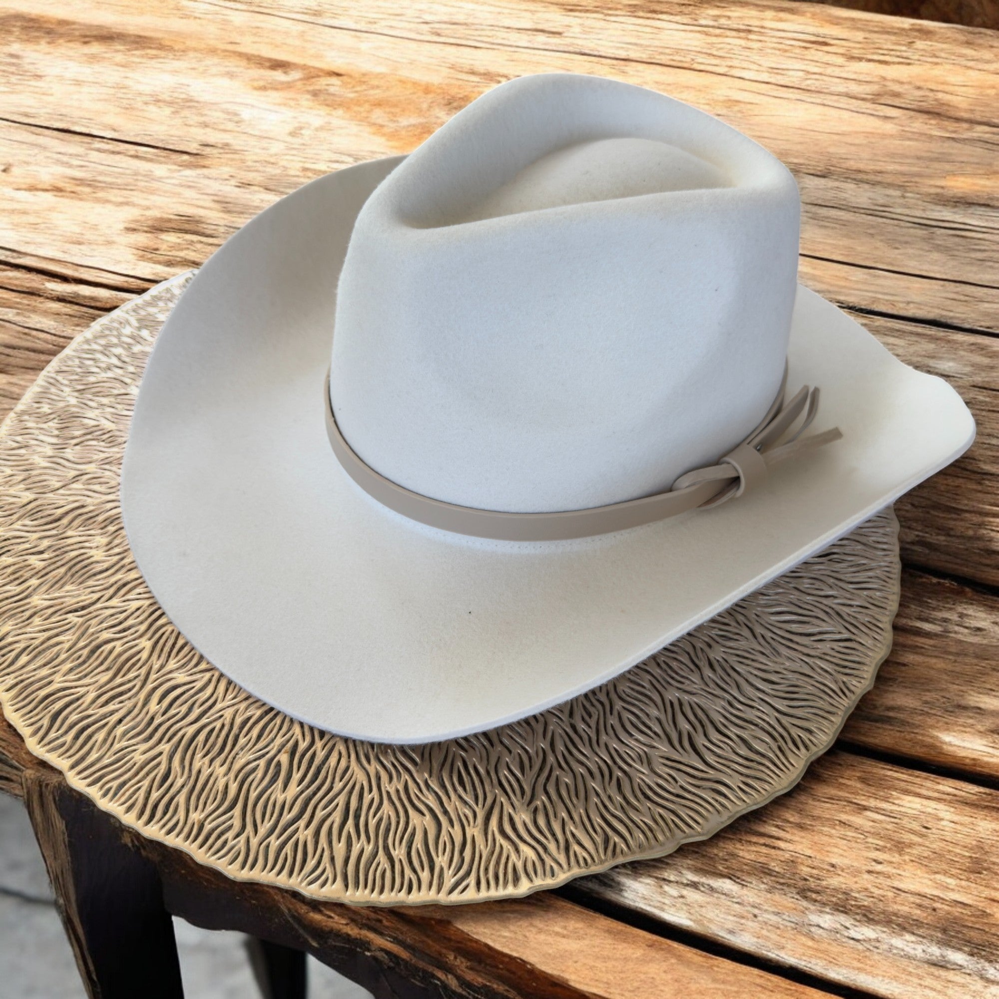 Premium Australian Wool Cowboy Hat with Leather Band