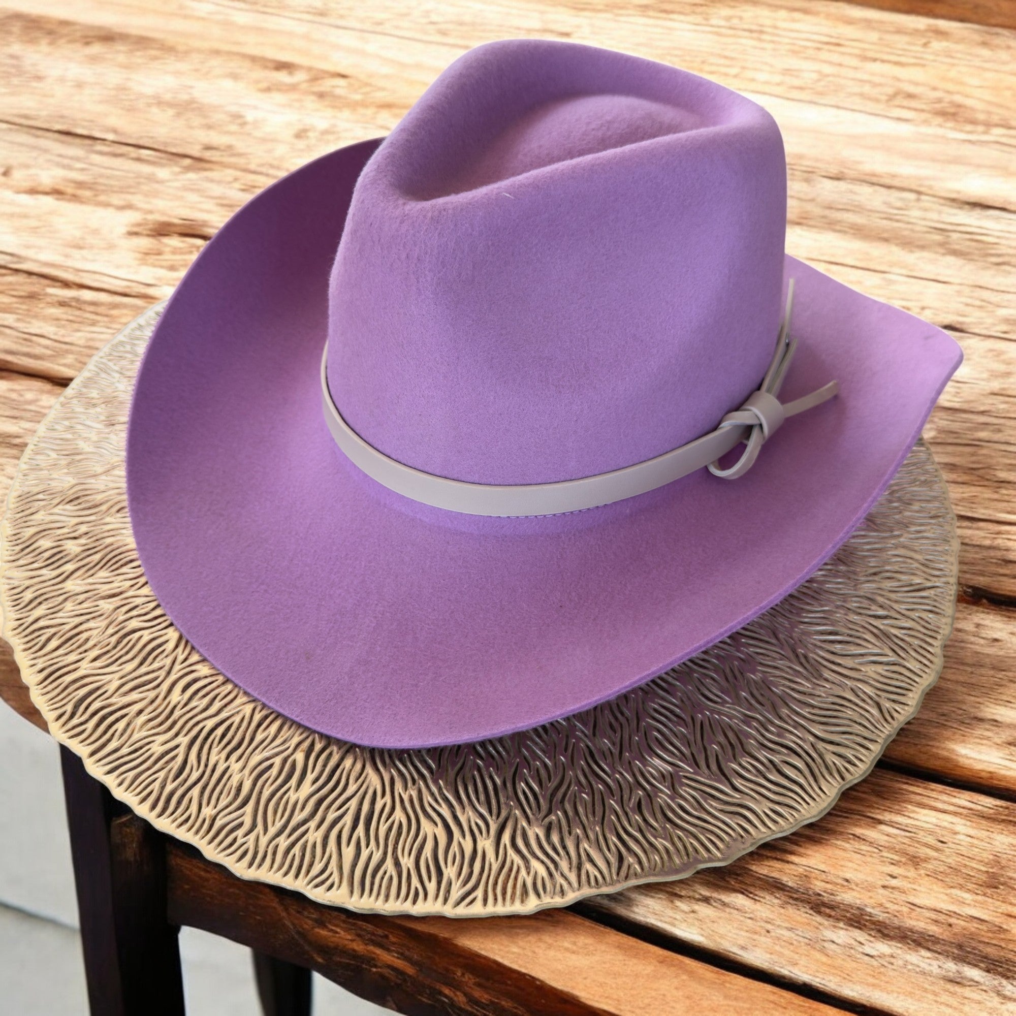 Premium Australian Wool Cowboy Hat with Leather Band