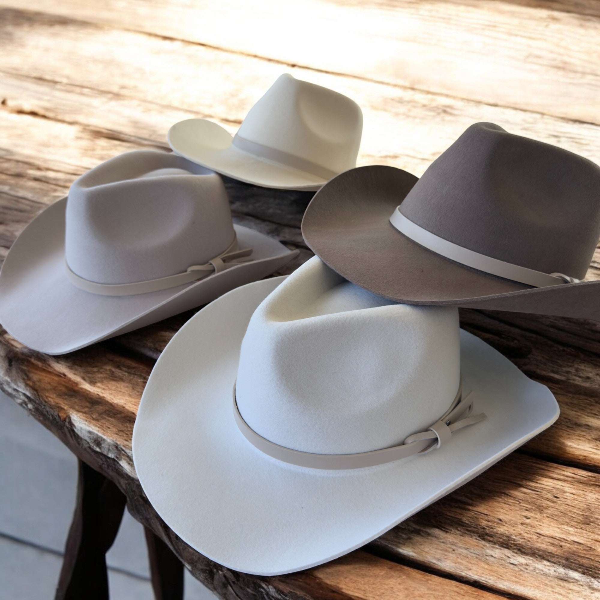 Premium Australian Wool Cowboy Hat with Leather Band