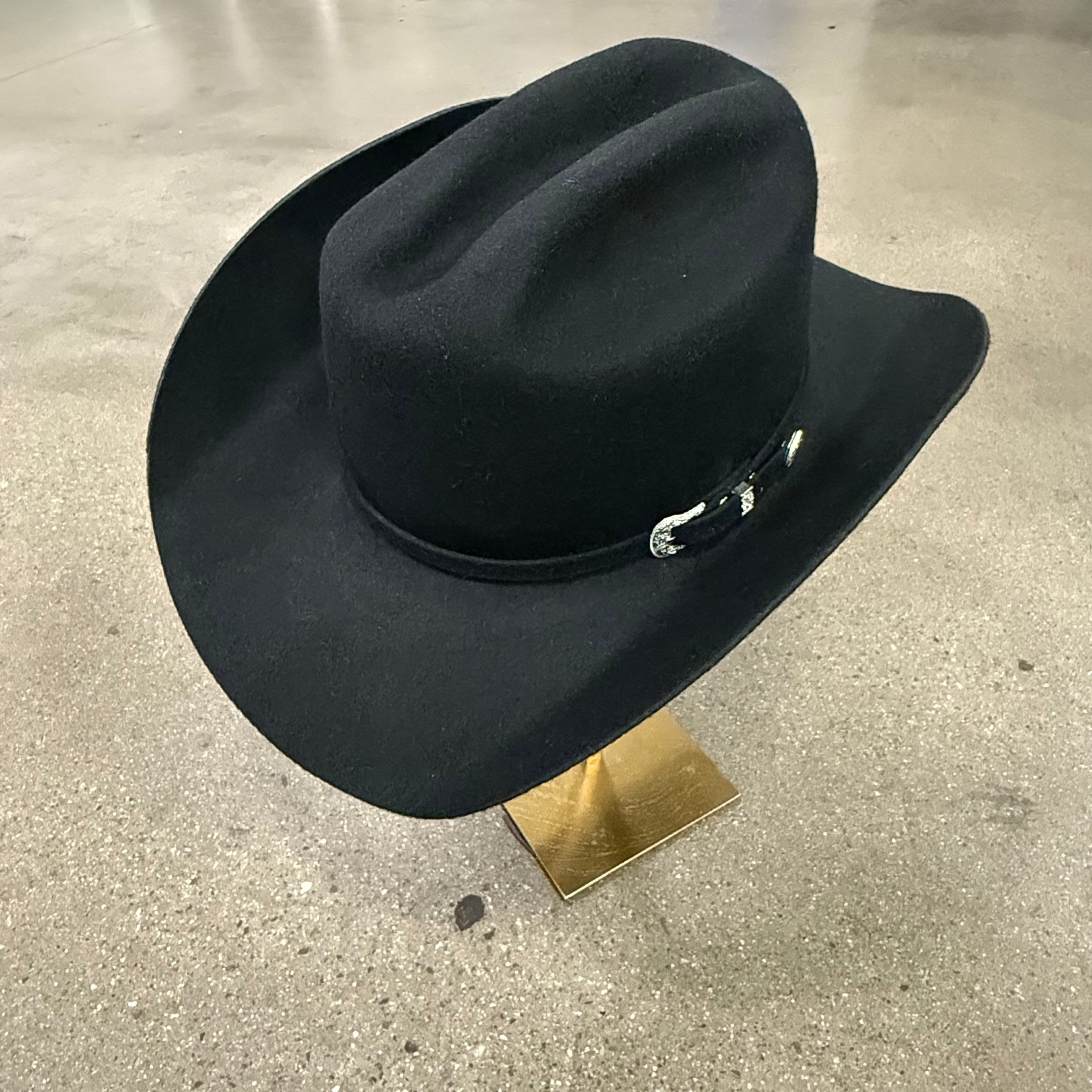 Wool Cattleman Hat – Silver Buckle Belt Western
