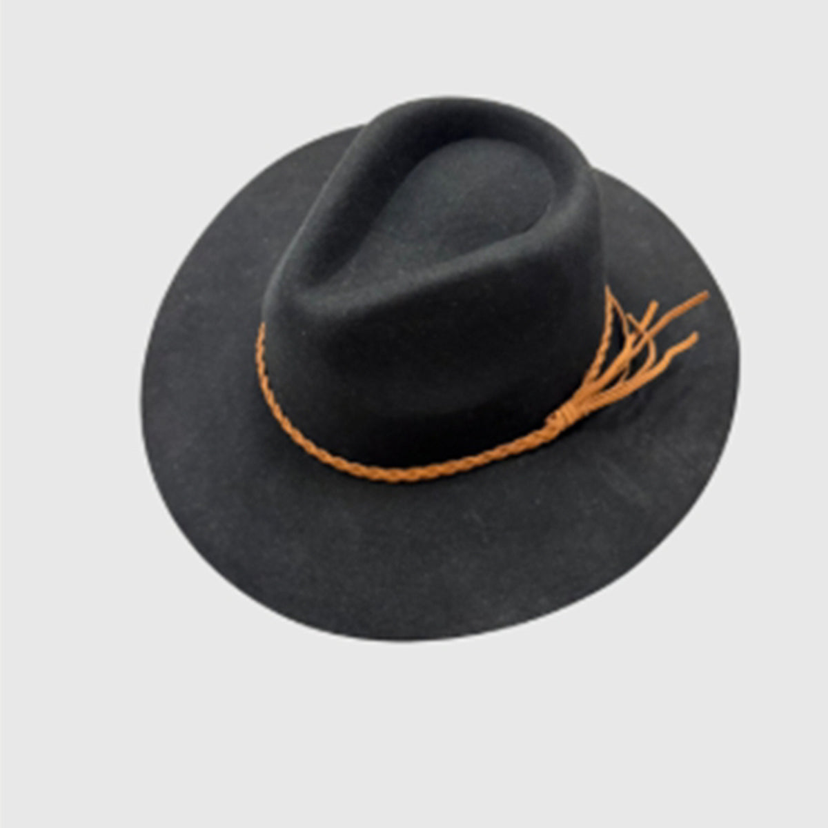Wool Rancher Hat w/ Suede Braid Belt