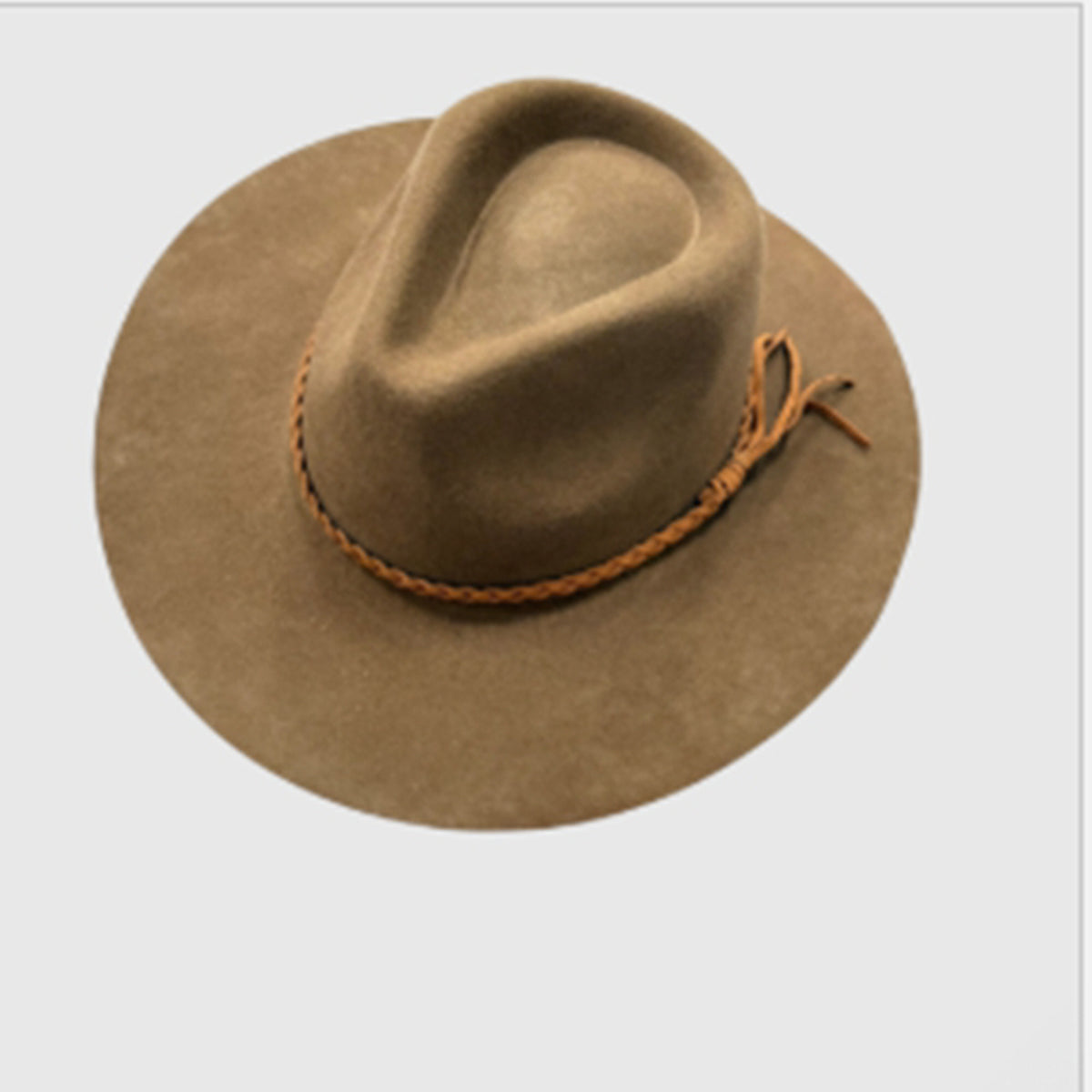 Wool Rancher Hat w/ Suede Braid Belt