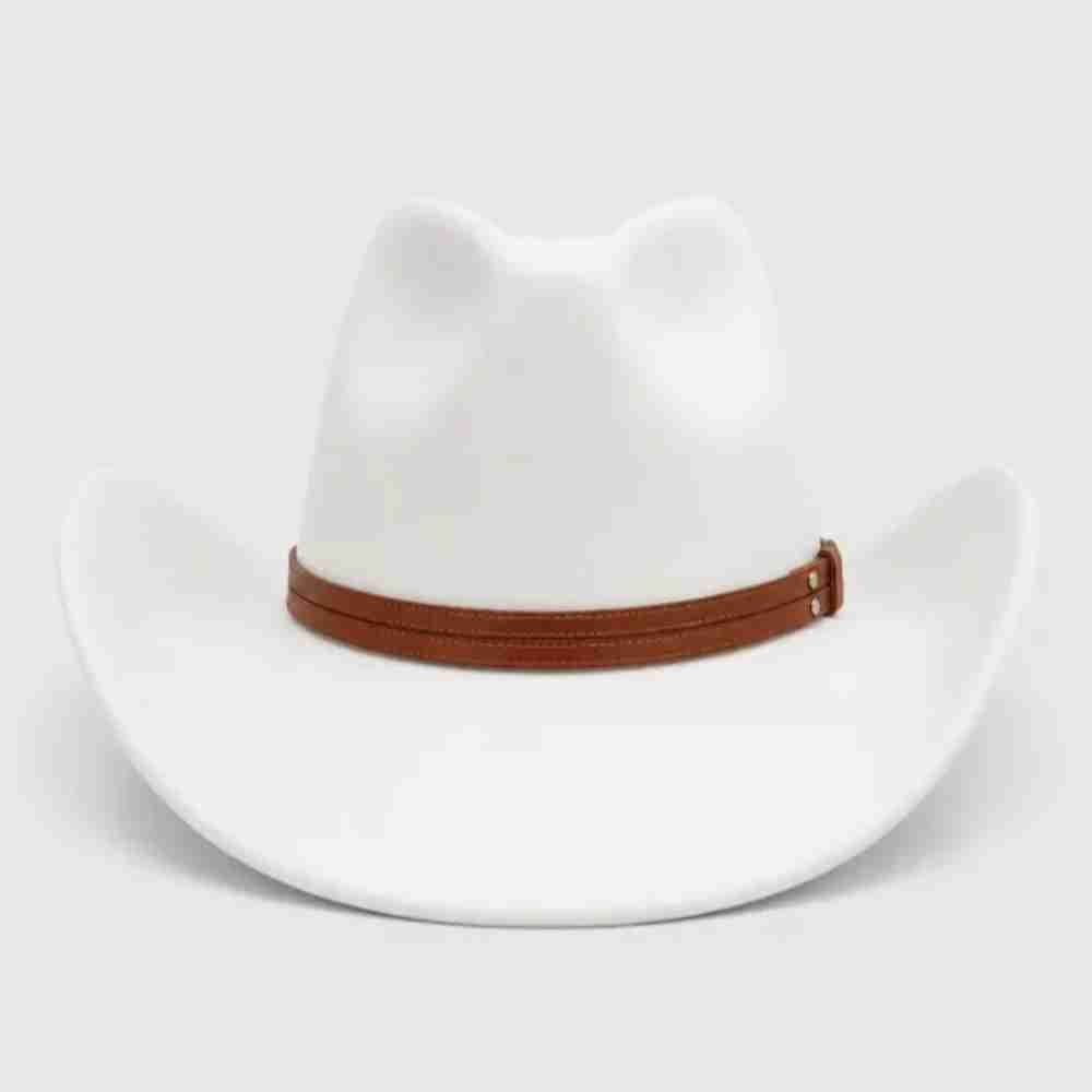 Double-Strand Western Leather Hat Band – Brown