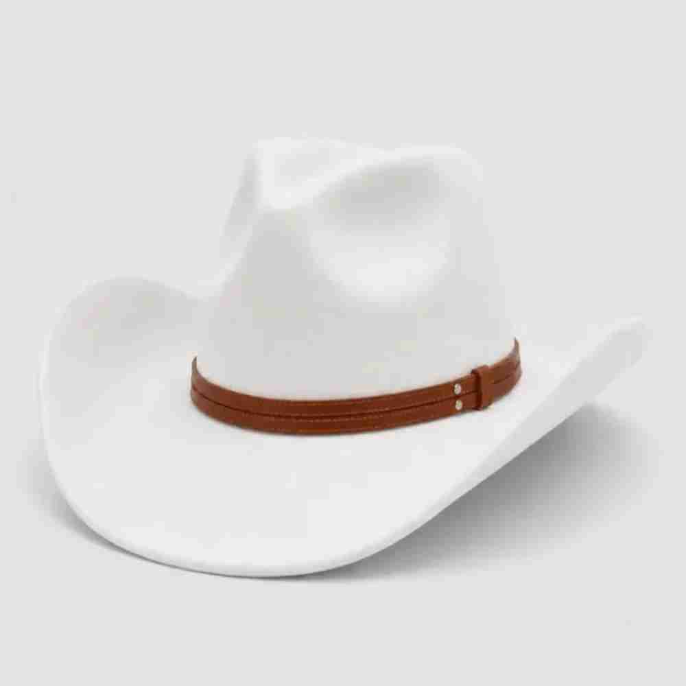 Double-Strand Western Leather Hat Band – Brown