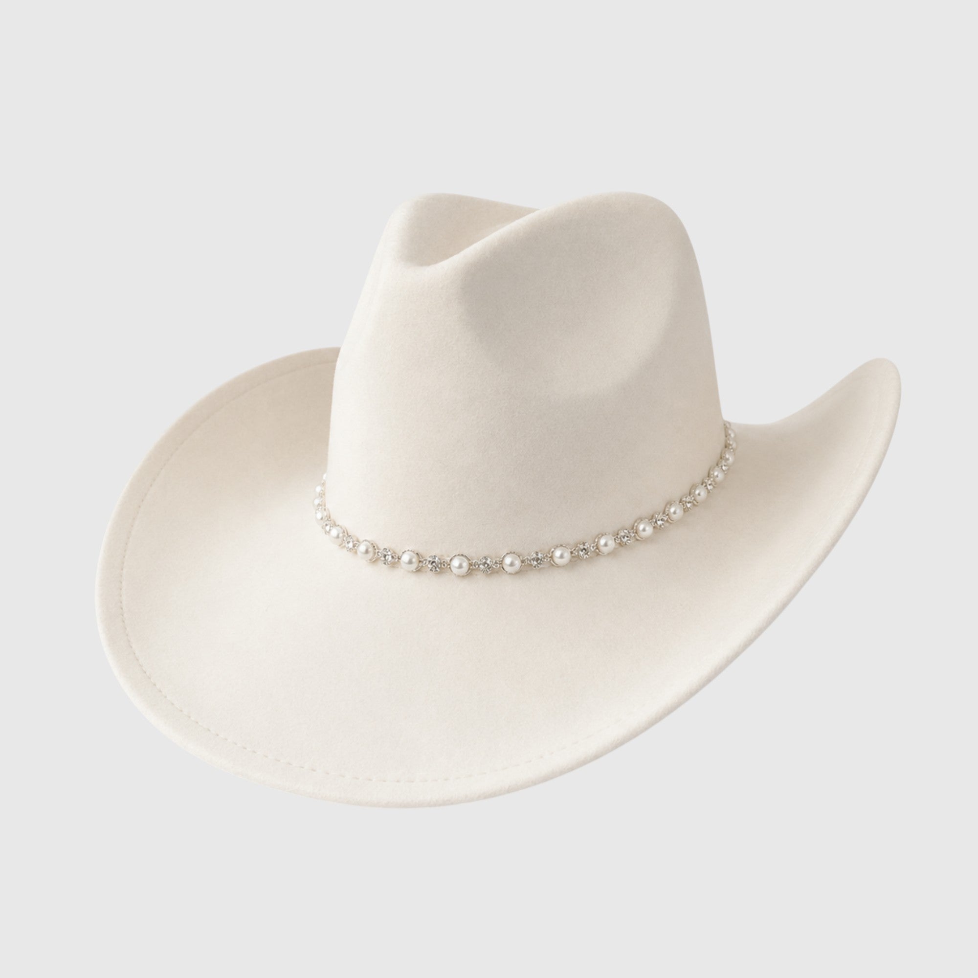 Pearl & Rhinestone Cowboy Hat | Bridal Party & Bachelorette