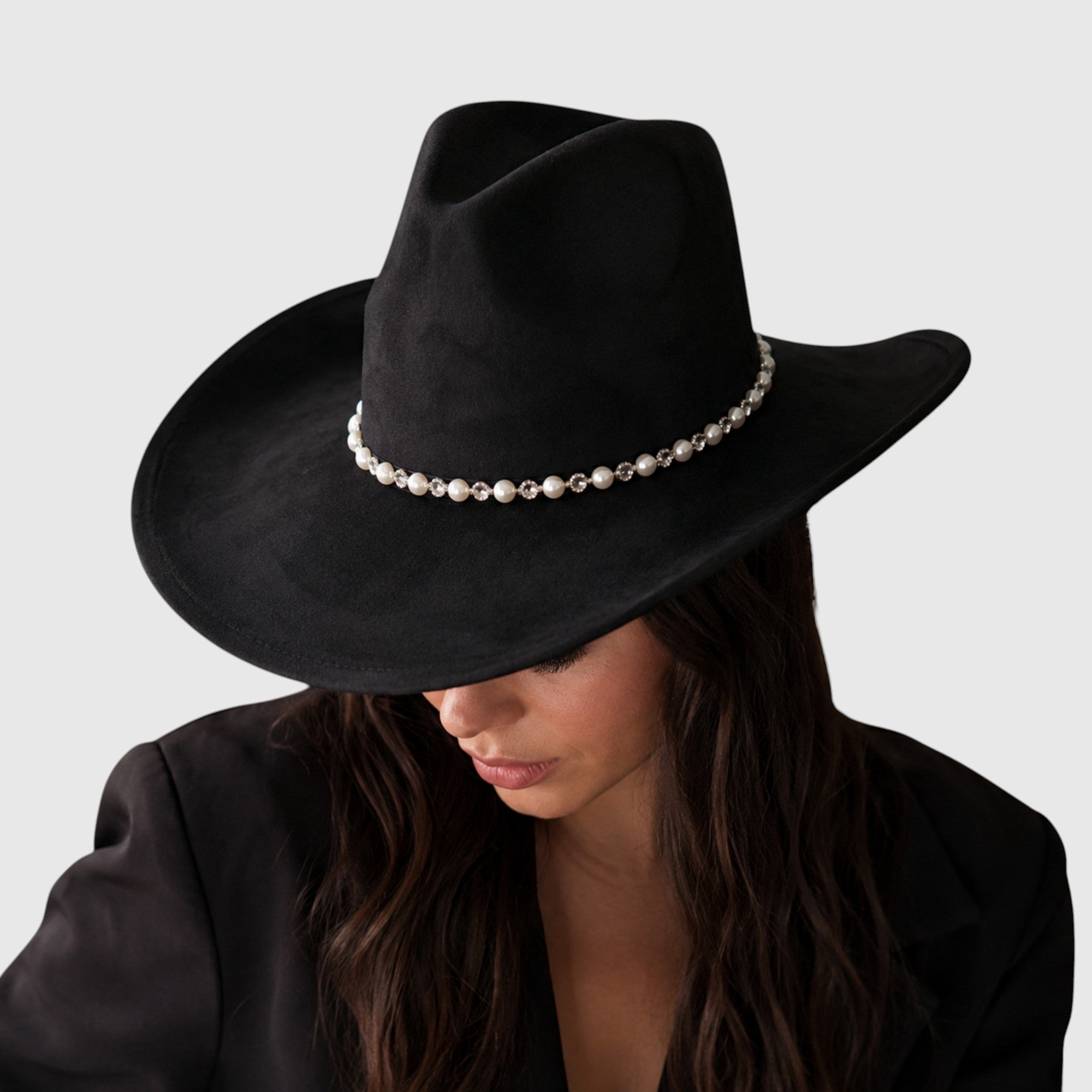 Pearl & Rhinestone Cowboy Hat | Bridal Party & Bachelorette