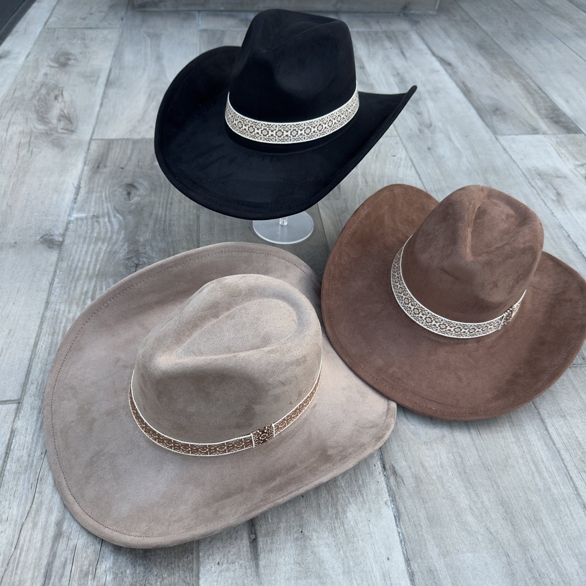 Fashion Vegan Suede Cowboy Hat – Western Chic in Multiple Colors!
