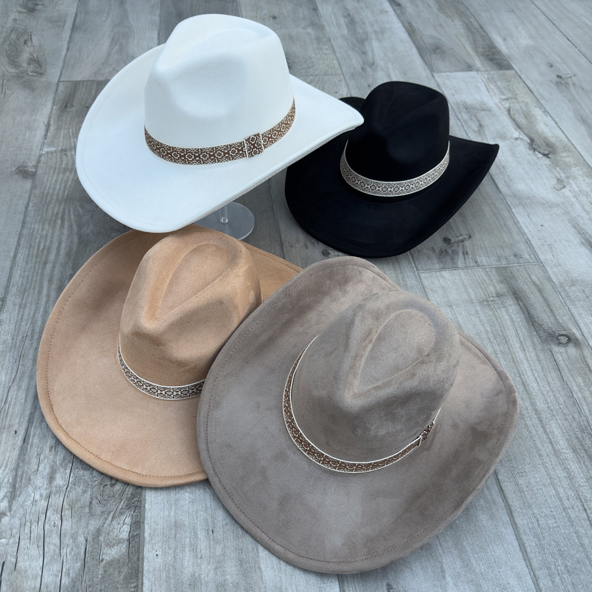 Fashion Vegan Suede Cowboy Hat – Western Chic in Multiple Colors!