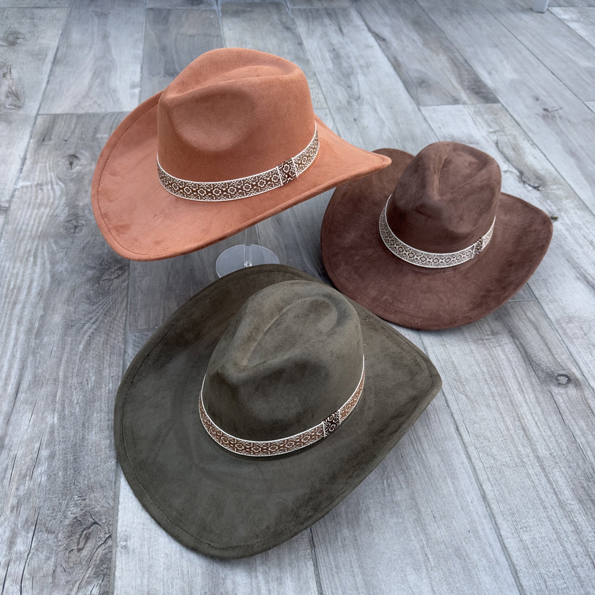 Fashion Vegan Suede Cowboy Hat – Western Chic in Multiple Colors!