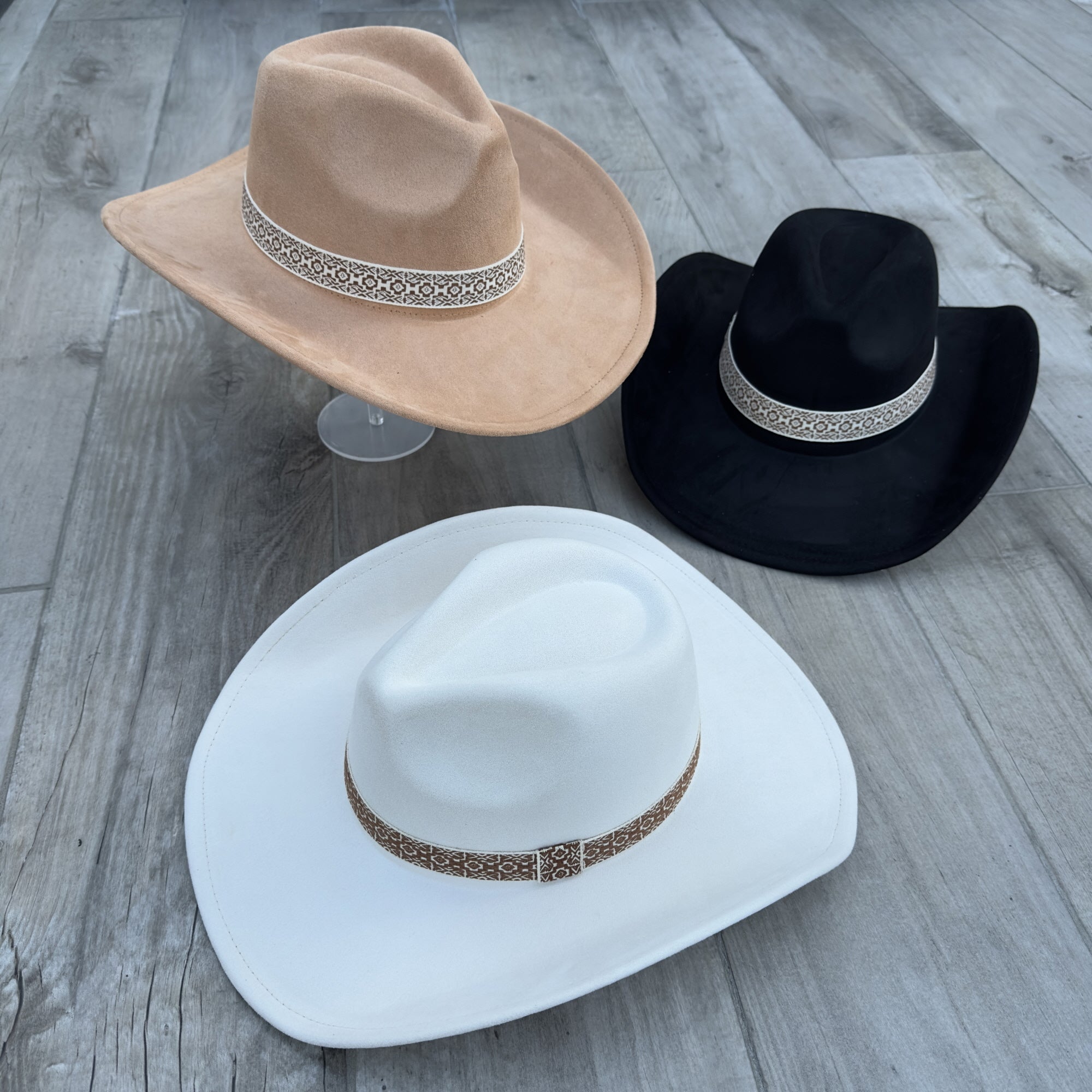 Fashion Vegan Suede Cowboy Hat – Western Chic in Multiple Colors!
