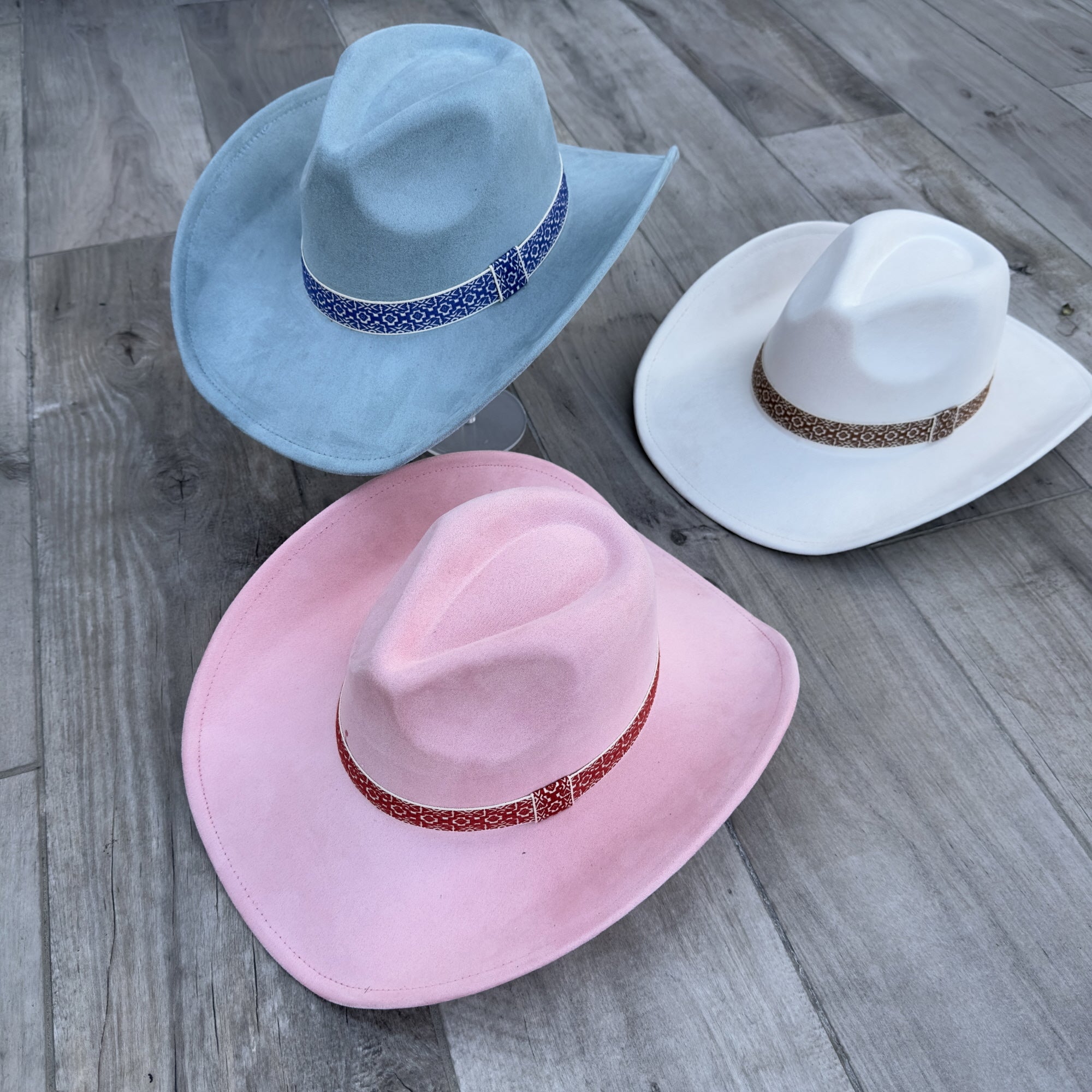 Fashion Vegan Suede Cowboy Hat – Western Chic in Multiple Colors!