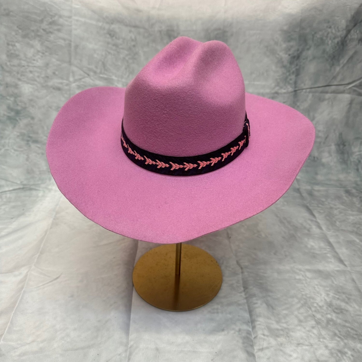 AUSTRIAN WOOLVINTAGE CATTLEMAN HAT WITH JAQUARD TAPE