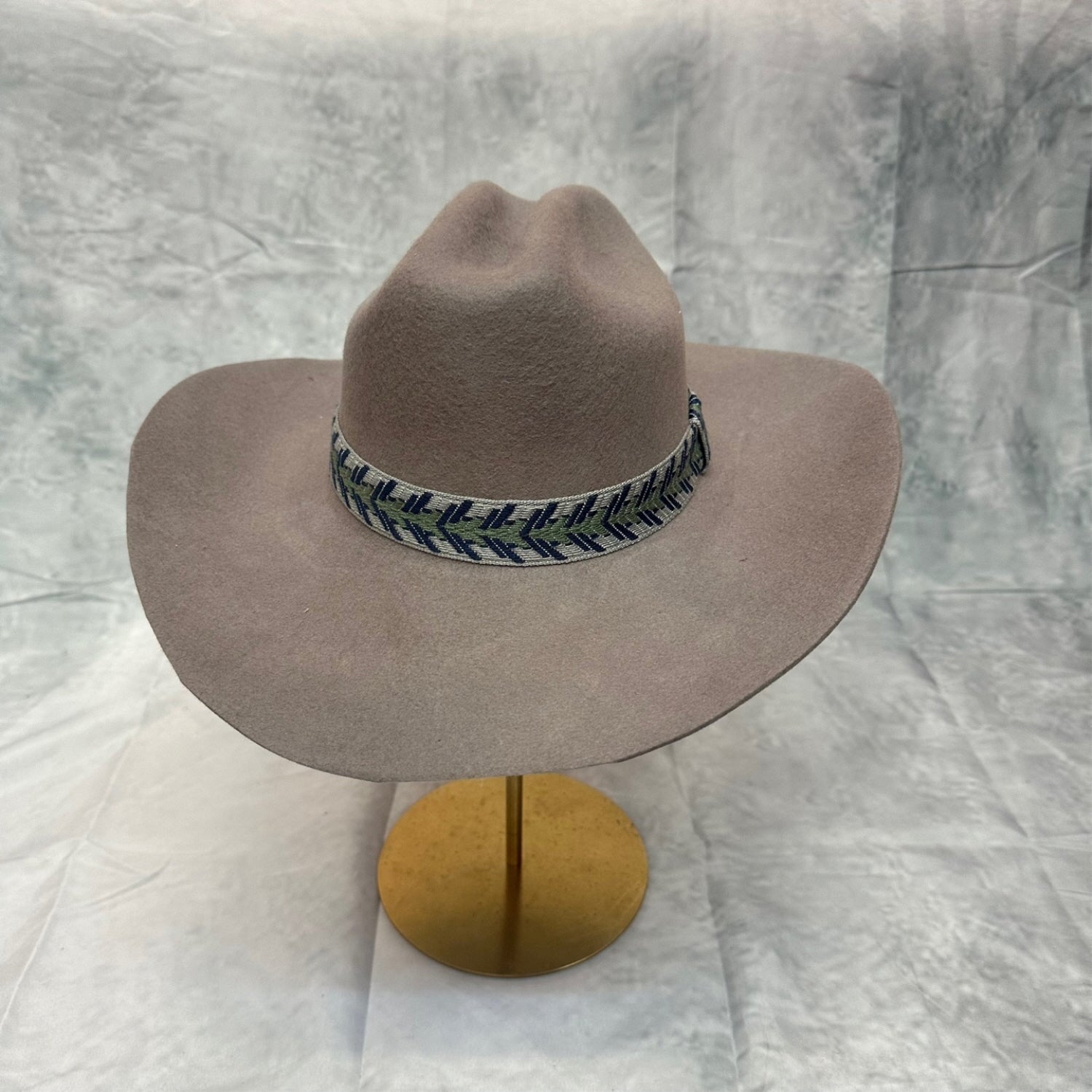 AUSTRIAN WOOLVINTAGE CATTLEMAN HAT WITH JAQUARD TAPE