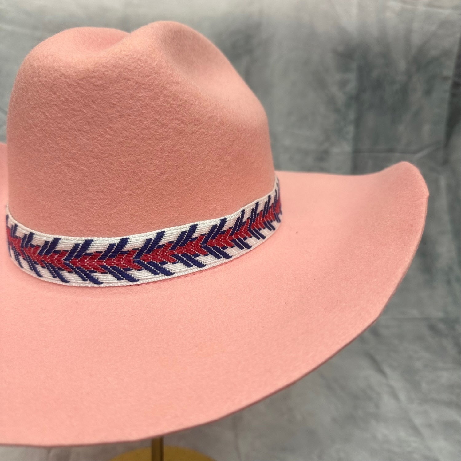 AUSTRIAN WOOLVINTAGE CATTLEMAN HAT WITH JAQUARD TAPE