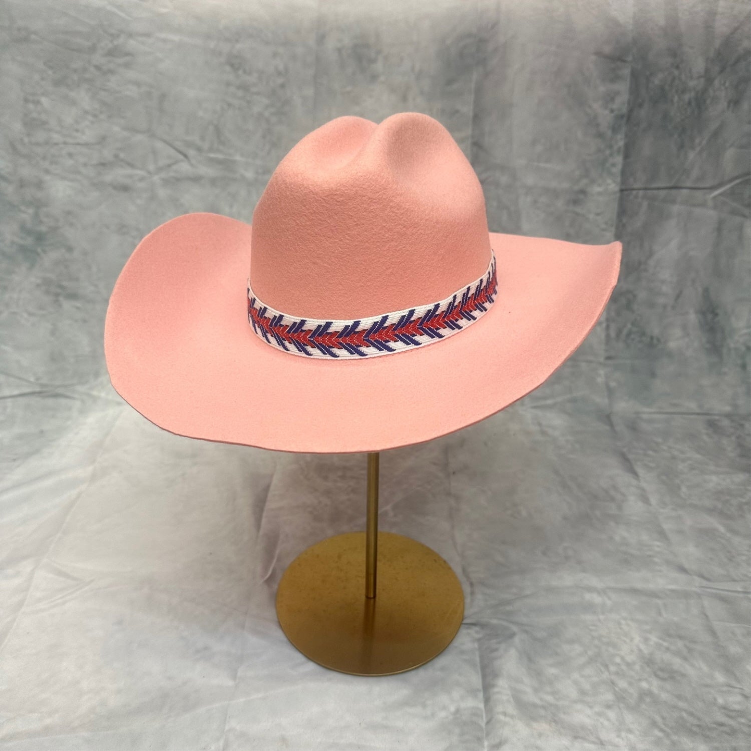 AUSTRIAN WOOLVINTAGE CATTLEMAN HAT WITH JAQUARD TAPE