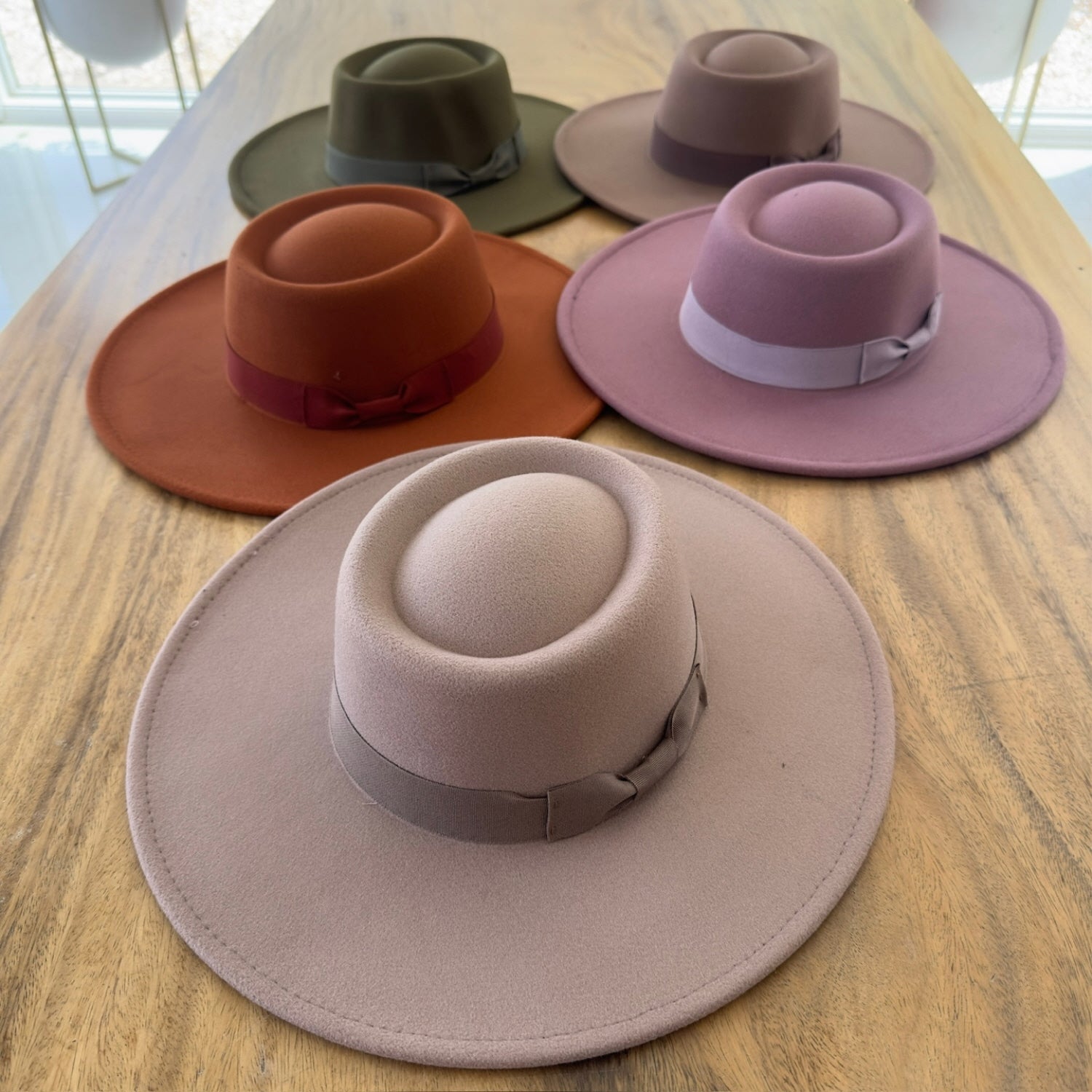 VEGAN FELT HAT WITH RIBBON (Copy)