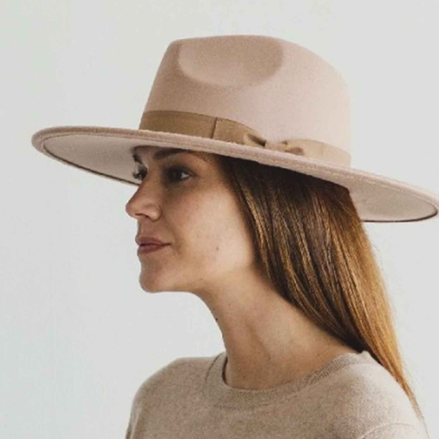 VEGAN FELT FEDORA W/ BOW