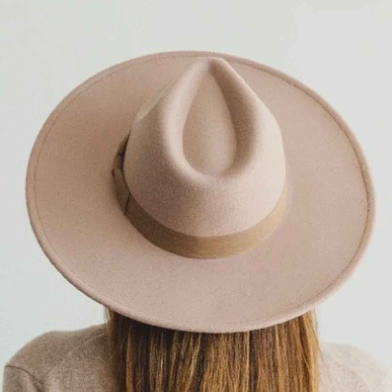 VEGAN FELT FEDORA W/ BOW