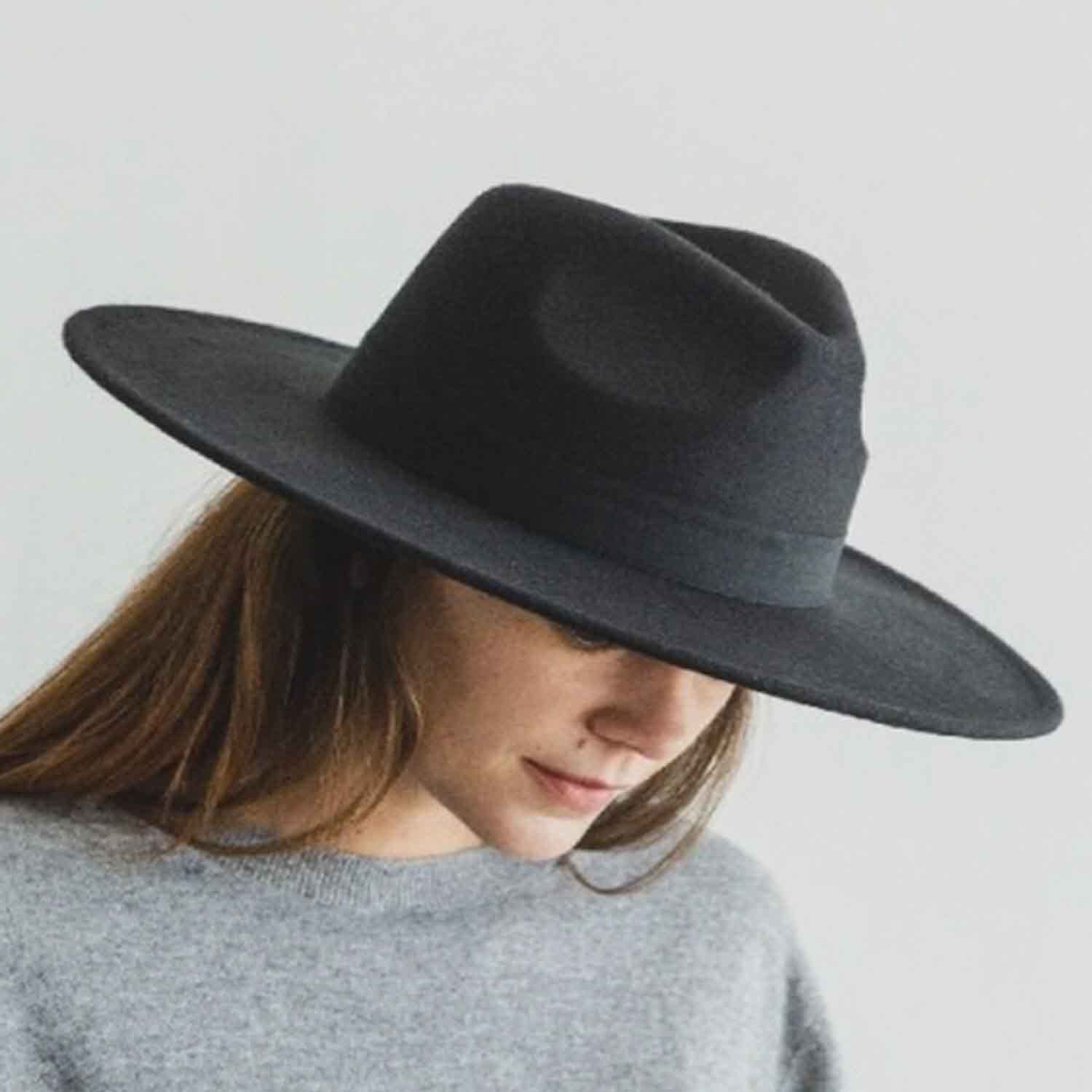 VEGAN FELT FEDORA W/ BOW