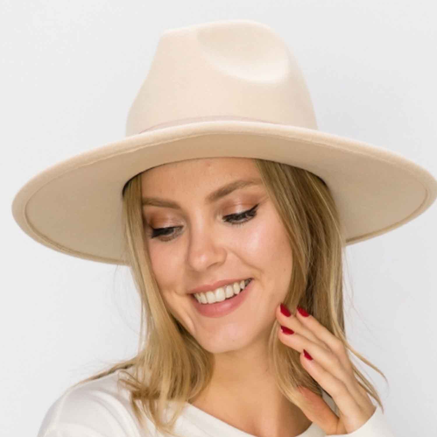 VEGAN FELT FEDORA W/ BOW
