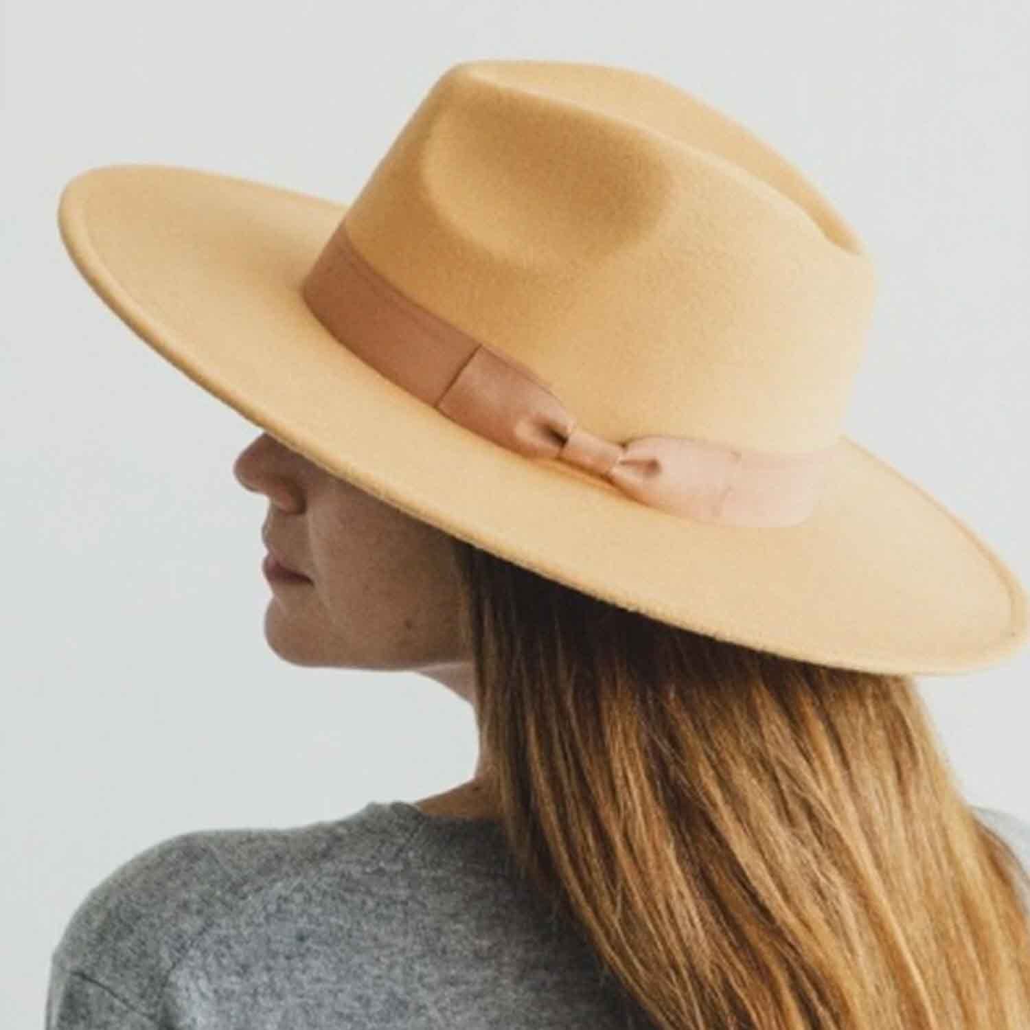 VEGAN FELT FEDORA W/ BOW