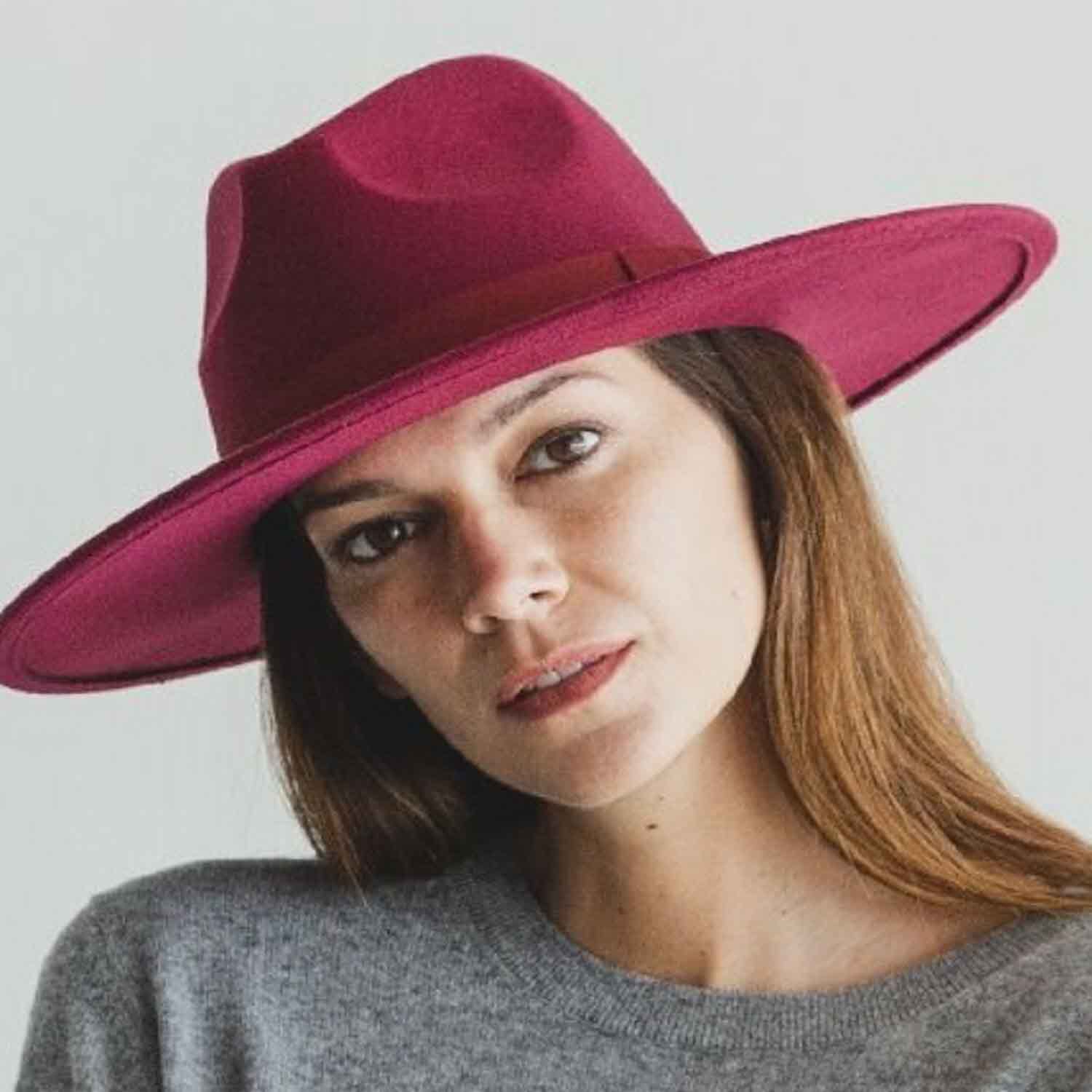 VEGAN FELT FEDORA W/ BOW
