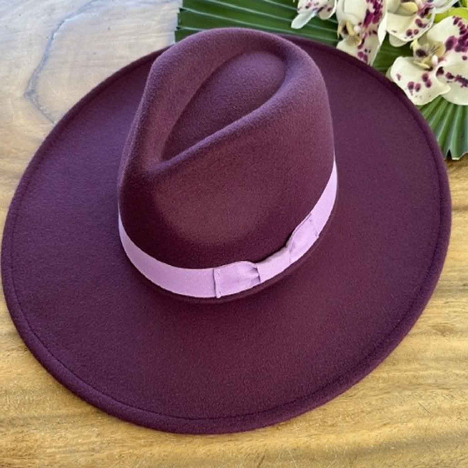 VEGAN FELT FEDORA W/ BOW