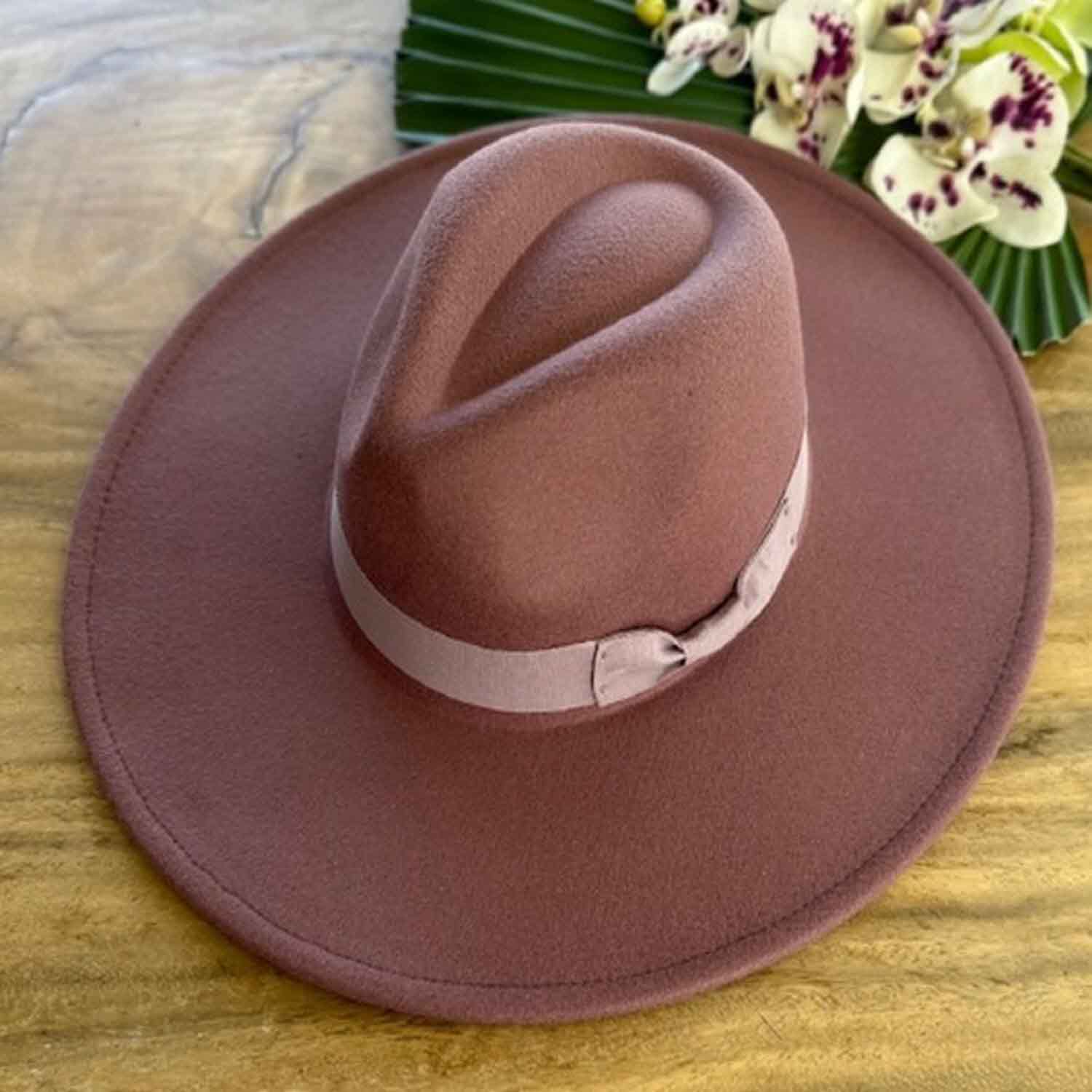 VEGAN FELT FEDORA W/ BOW