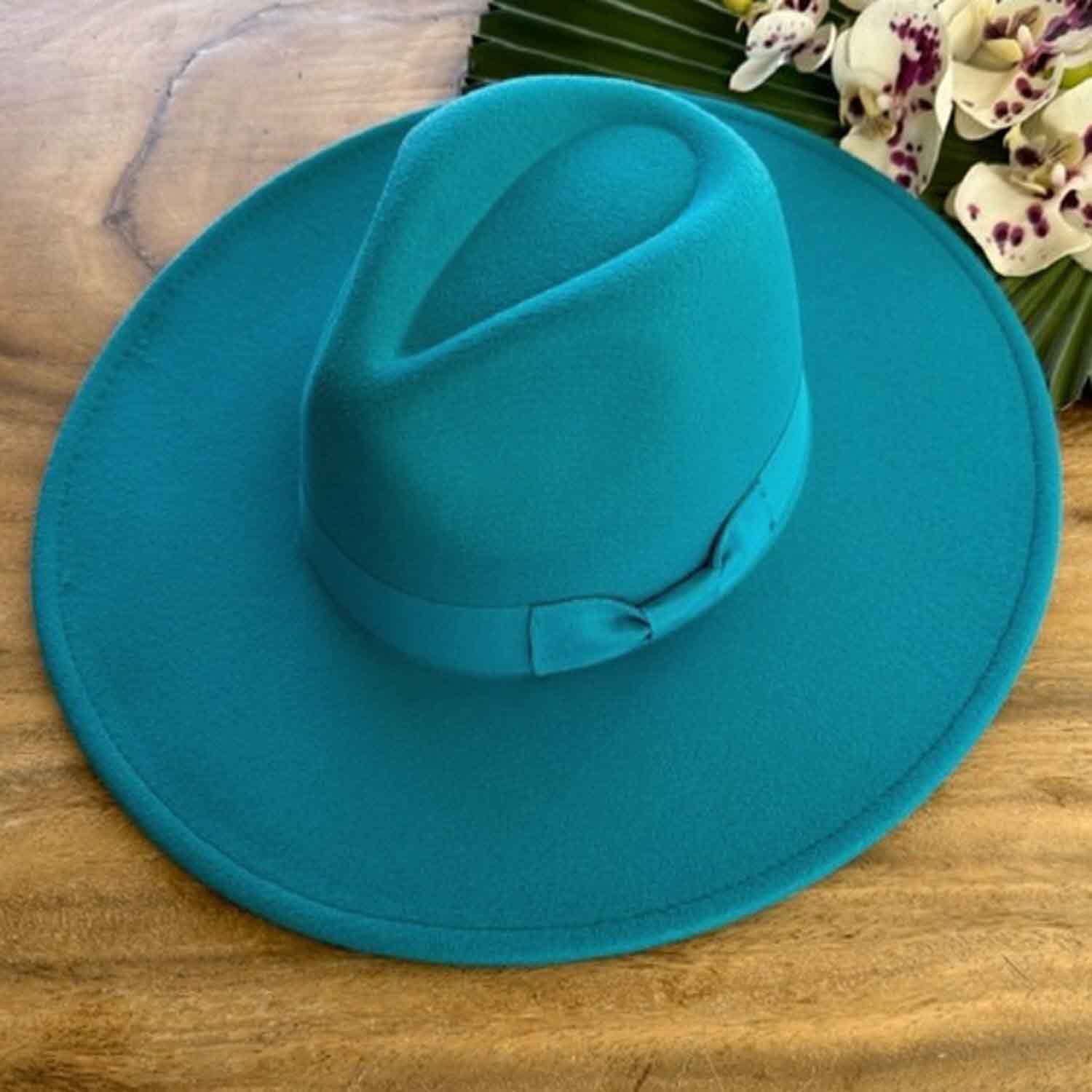 VEGAN FELT FEDORA W/ BOW