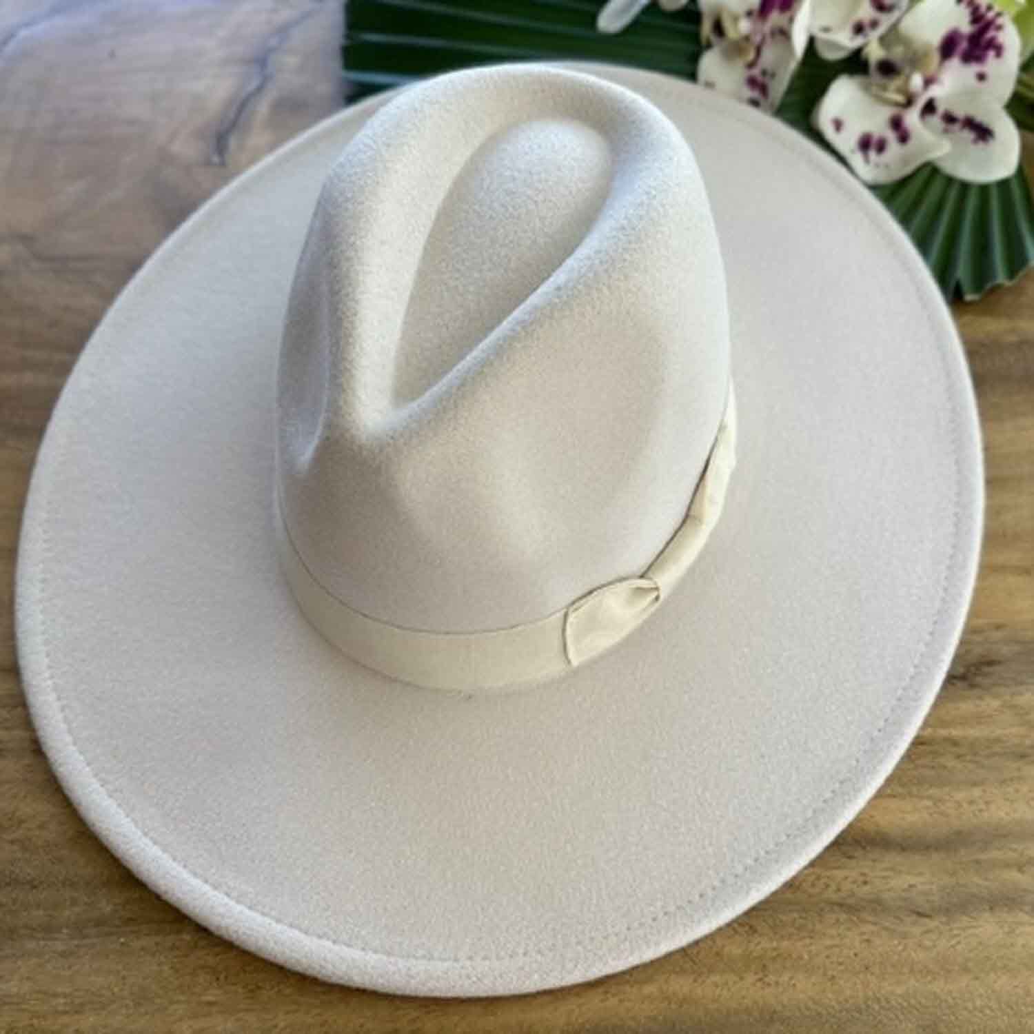 VEGAN FELT FEDORA W/ BOW