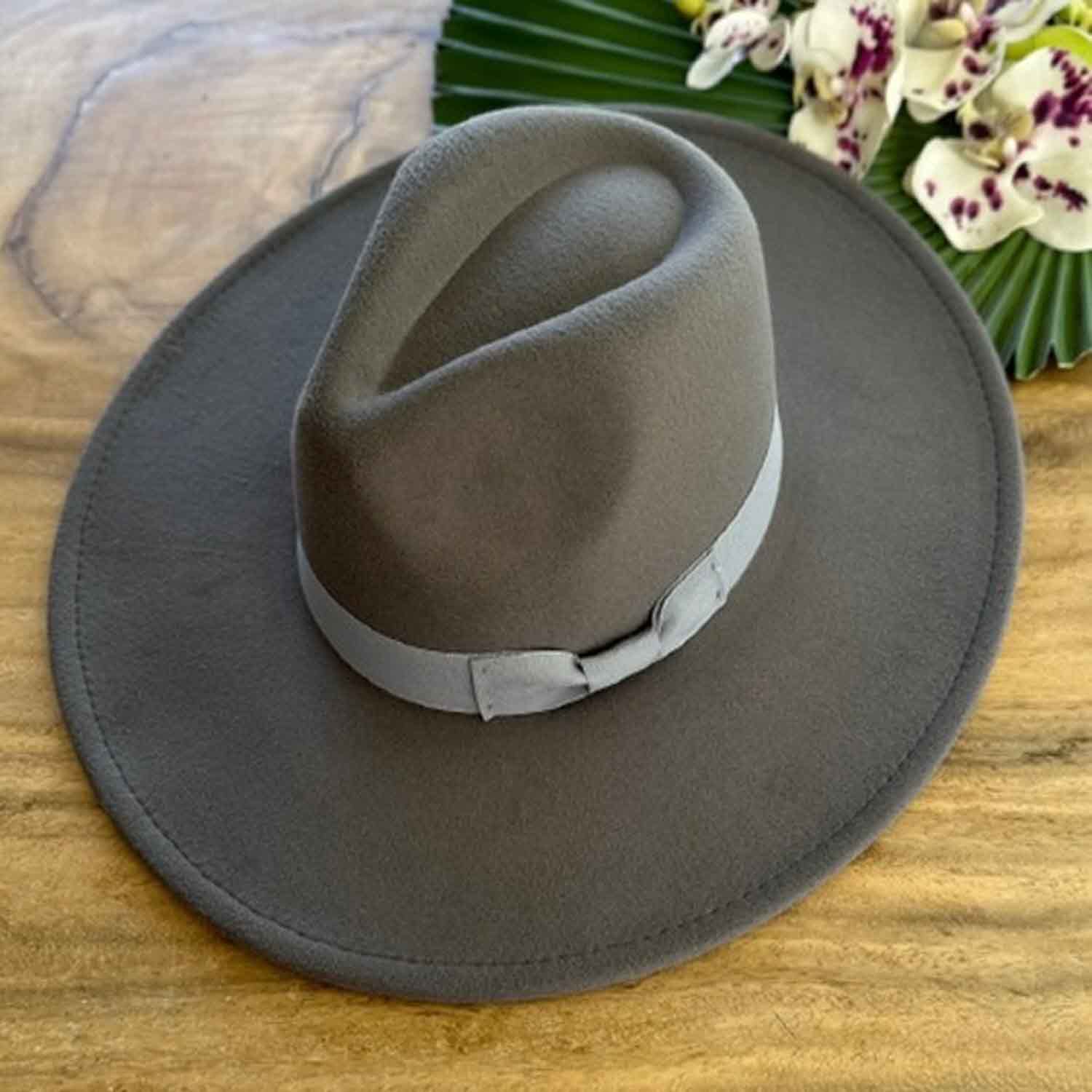 VEGAN FELT FEDORA W/ BOW