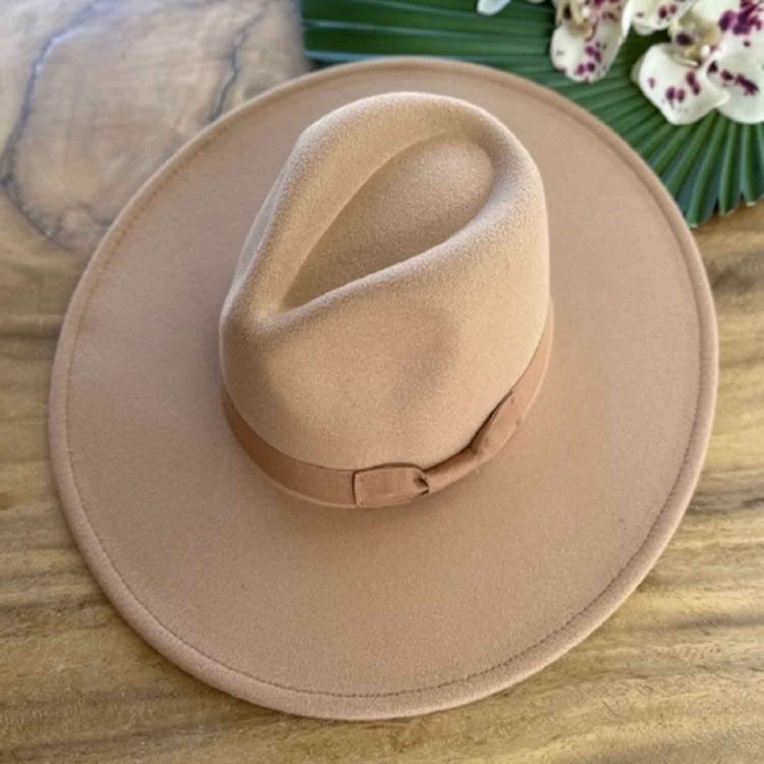 VEGAN FELT FEDORA W/ BOW