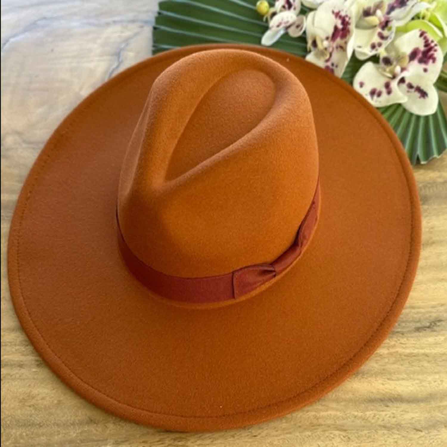 VEGAN FELT FEDORA W/ BOW