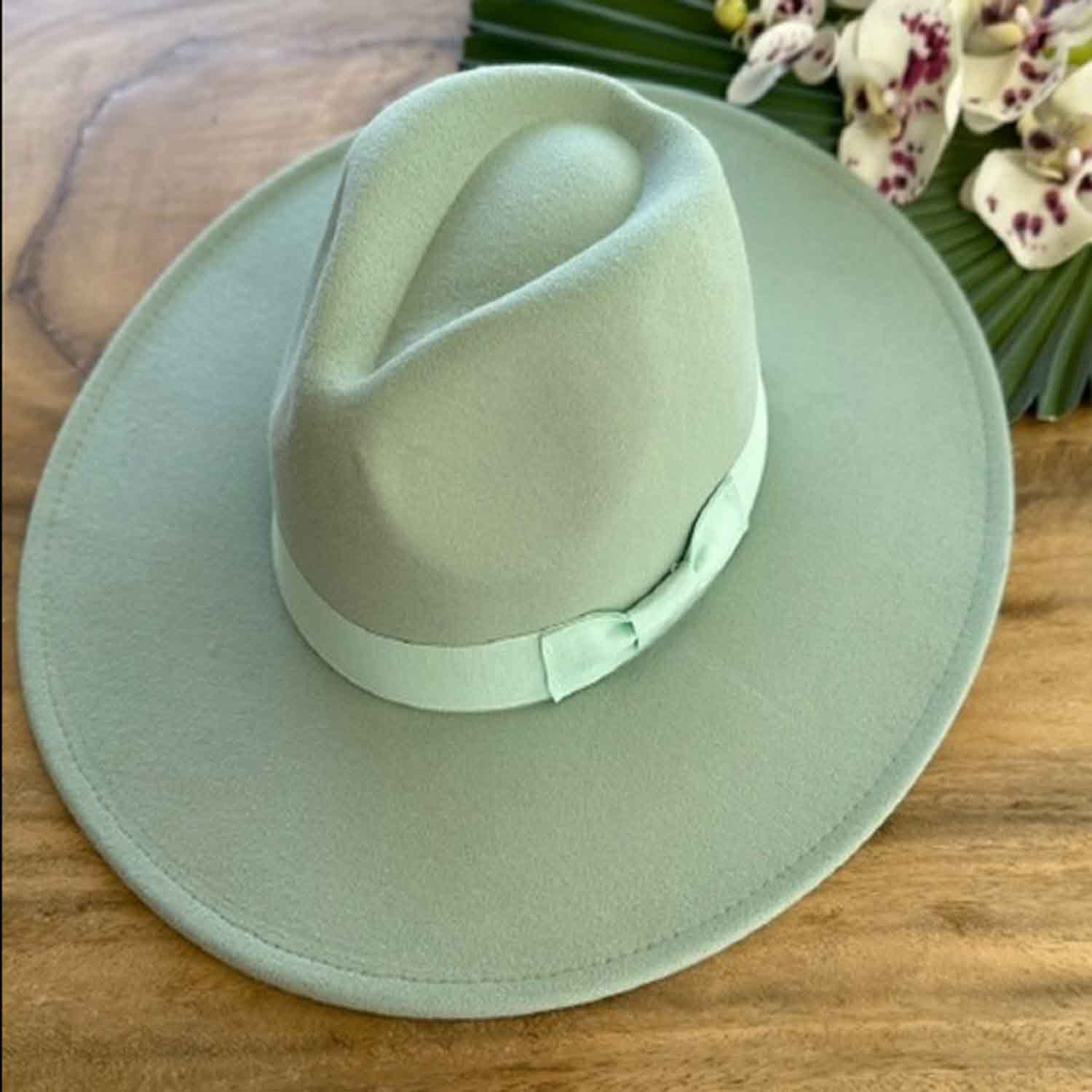 VEGAN FELT FEDORA W/ BOW