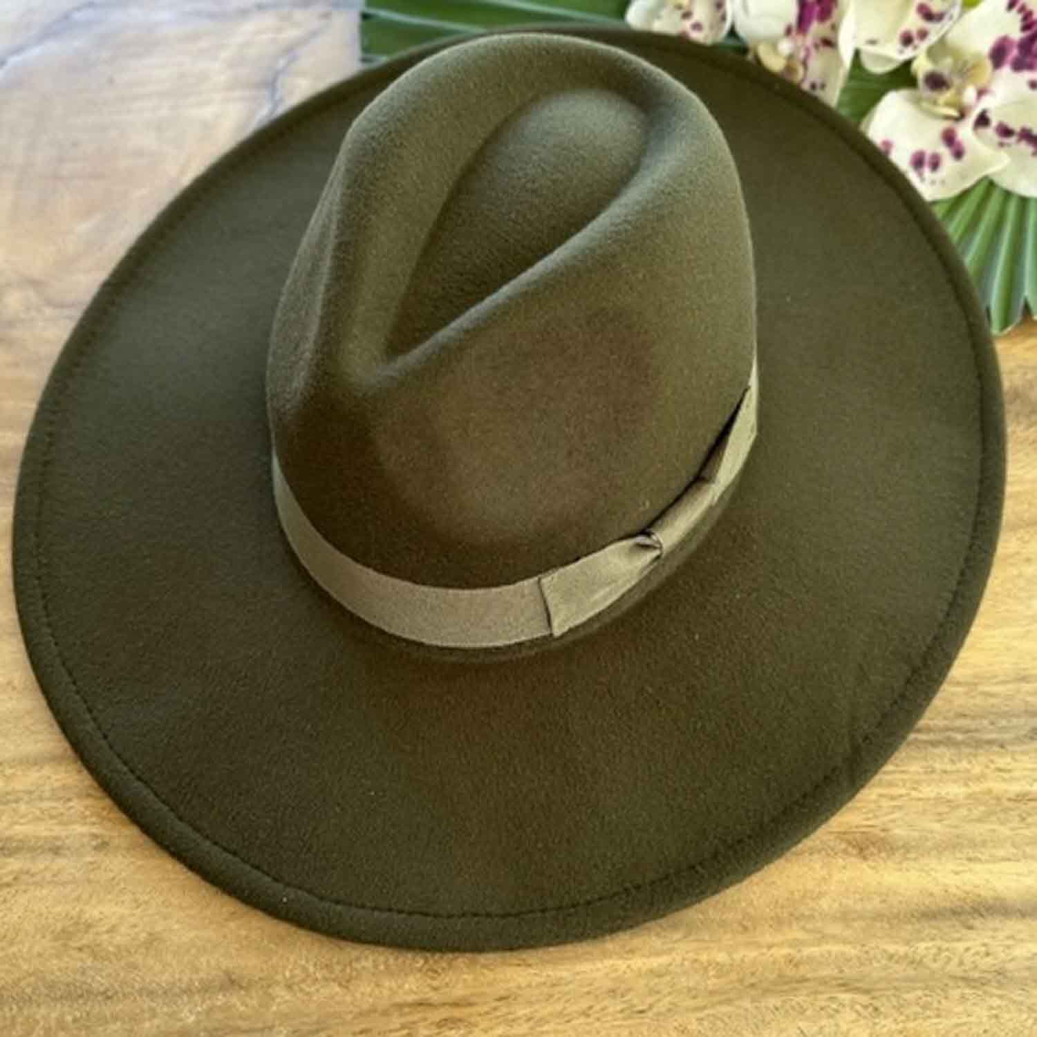 VEGAN FELT FEDORA W/ BOW