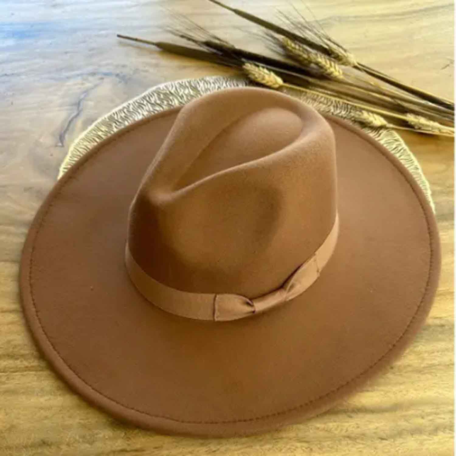 VEGAN FELT FEDORA W/ BOW