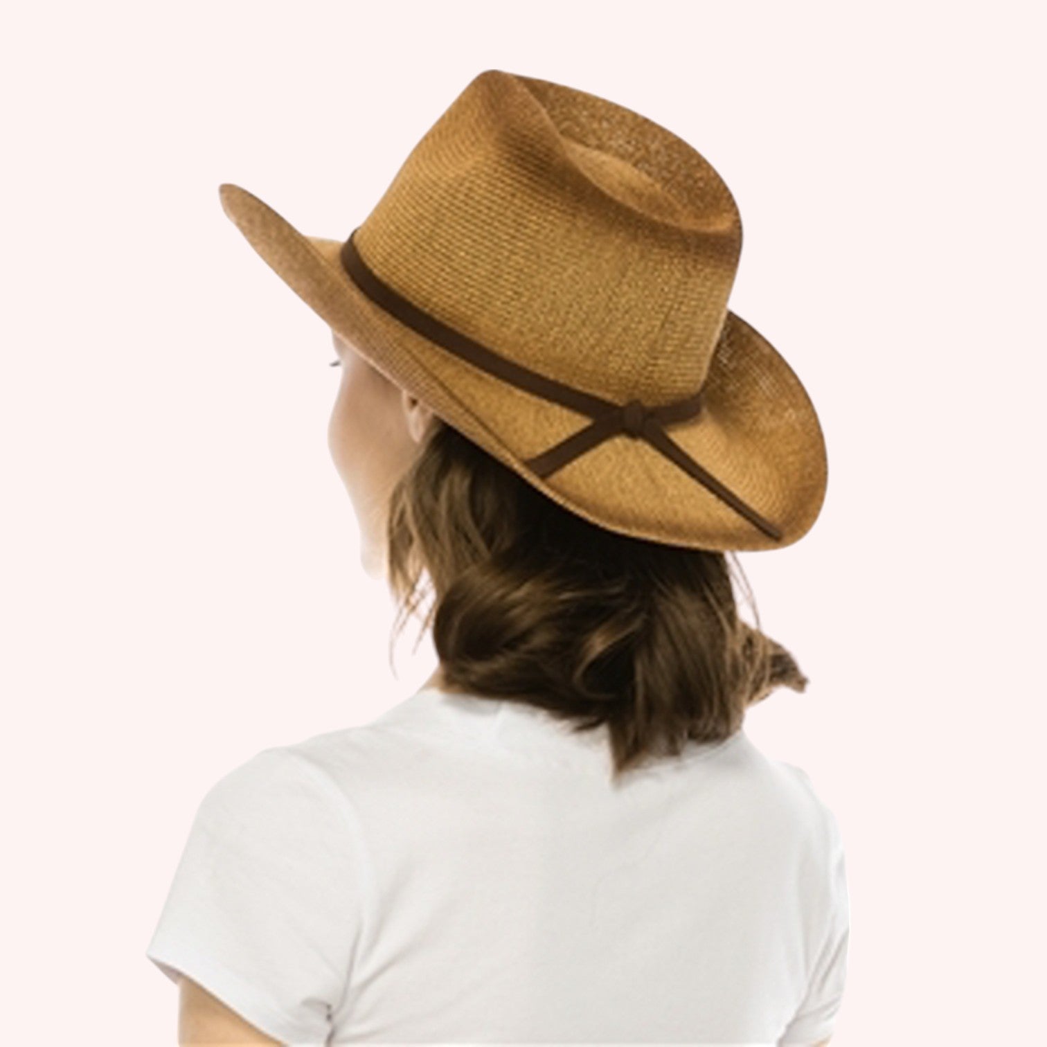 Starched Straw Cowboy Hat
