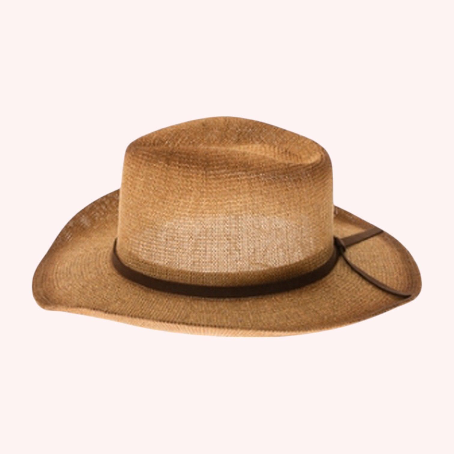 Starched Straw Cowboy Hat