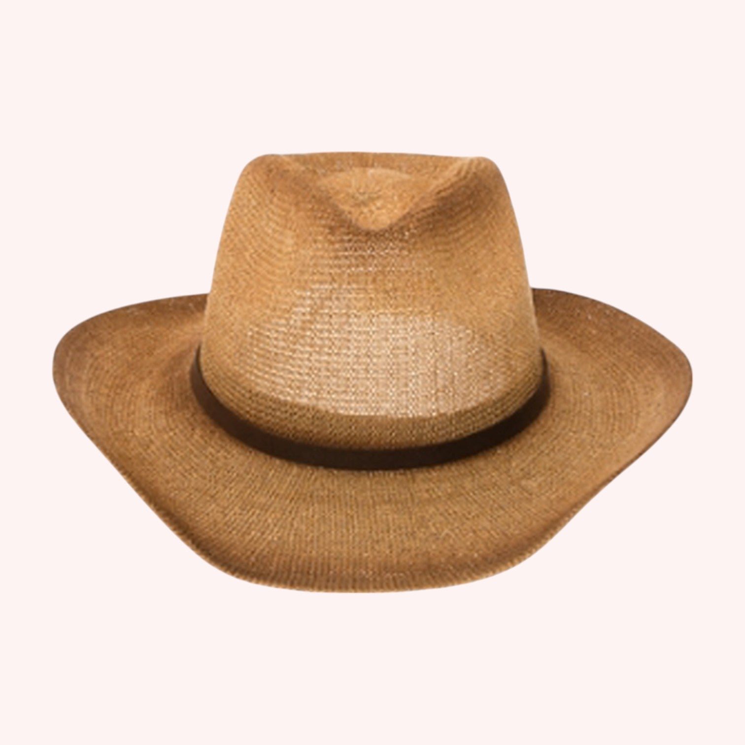 Starched Straw Cowboy Hat