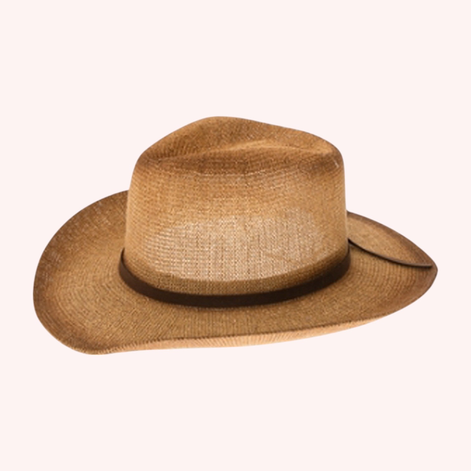 Starched Straw Cowboy Hat