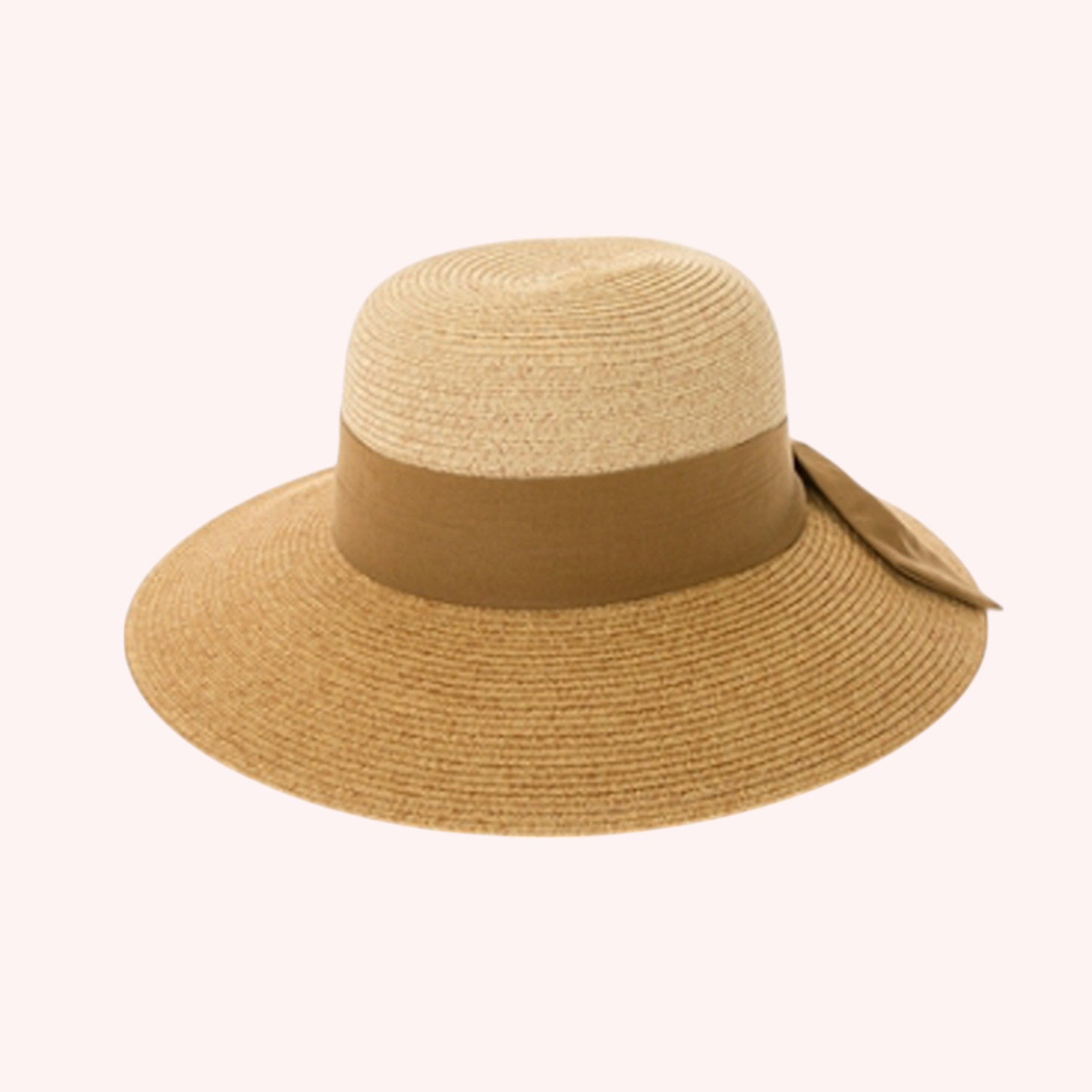 Two-tone Heather Sun Hat w/ Sash