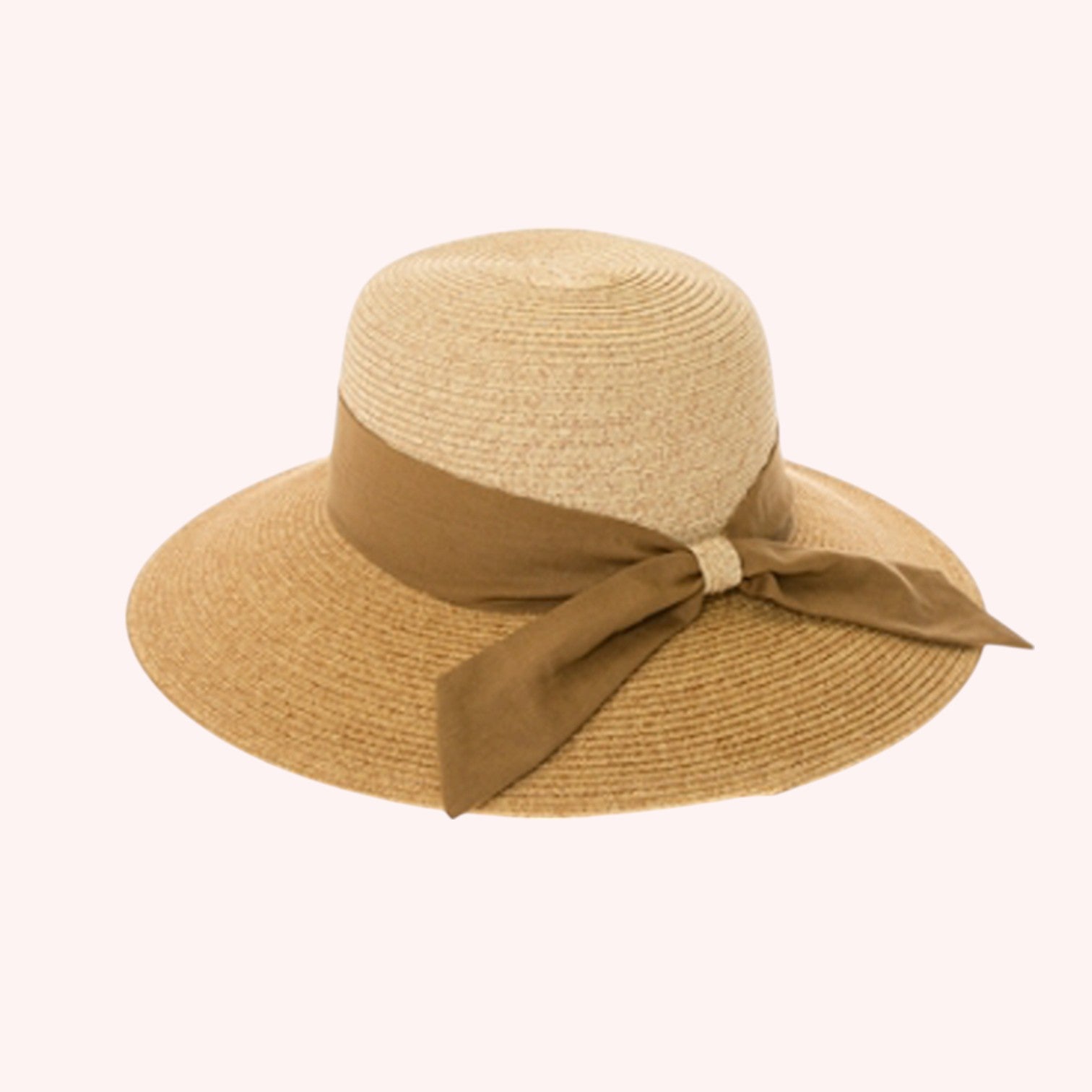 Two-tone Heather Sun Hat w/ Sash