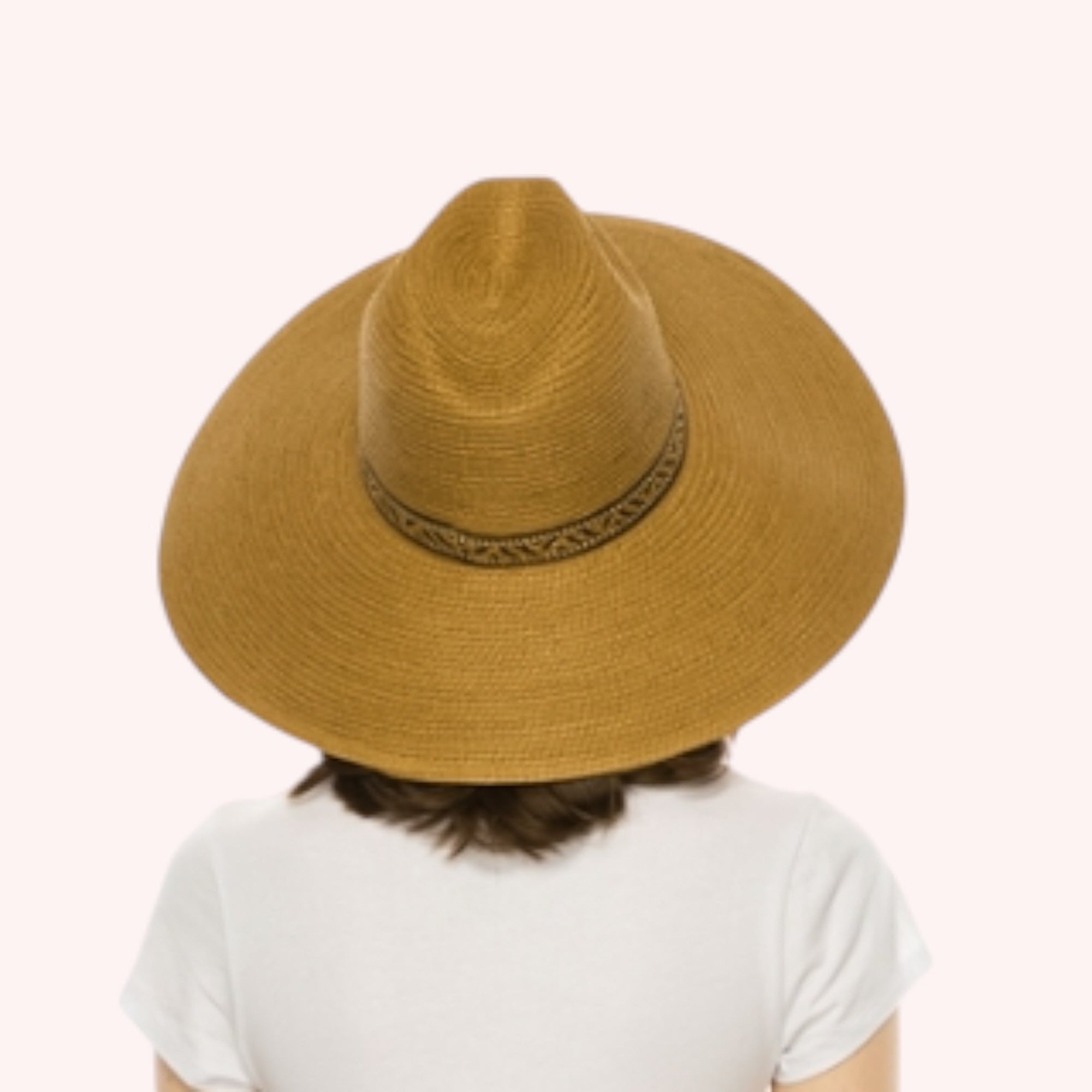 Large Brim Safari Sun Hat - Tribal Band