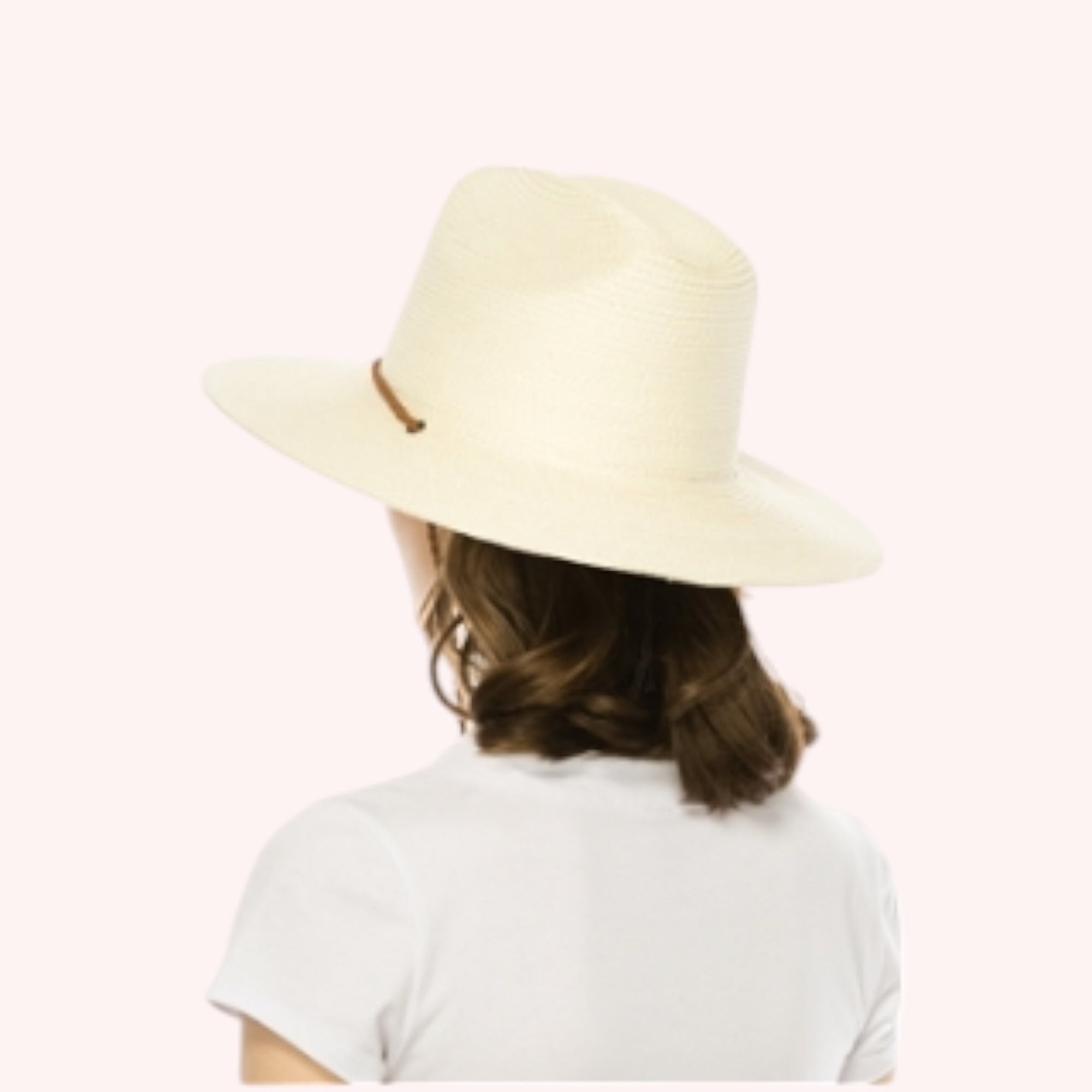 Packable Straw Cowboy Hat w/ Tassel Cord