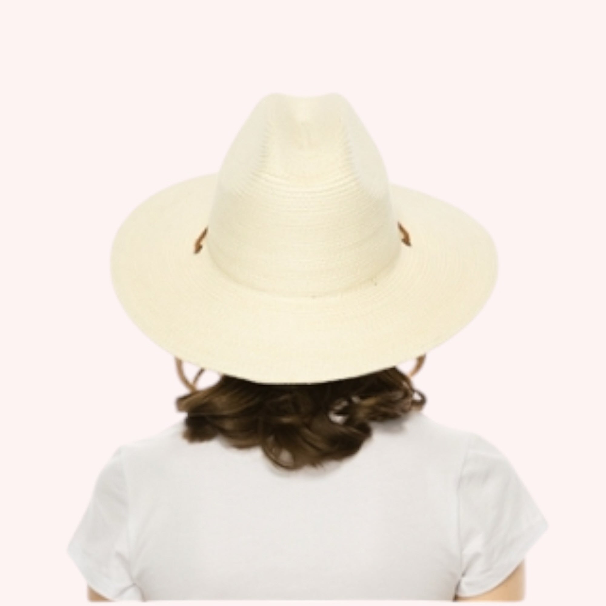 Packable Straw Cowboy Hat w/ Tassel Cord