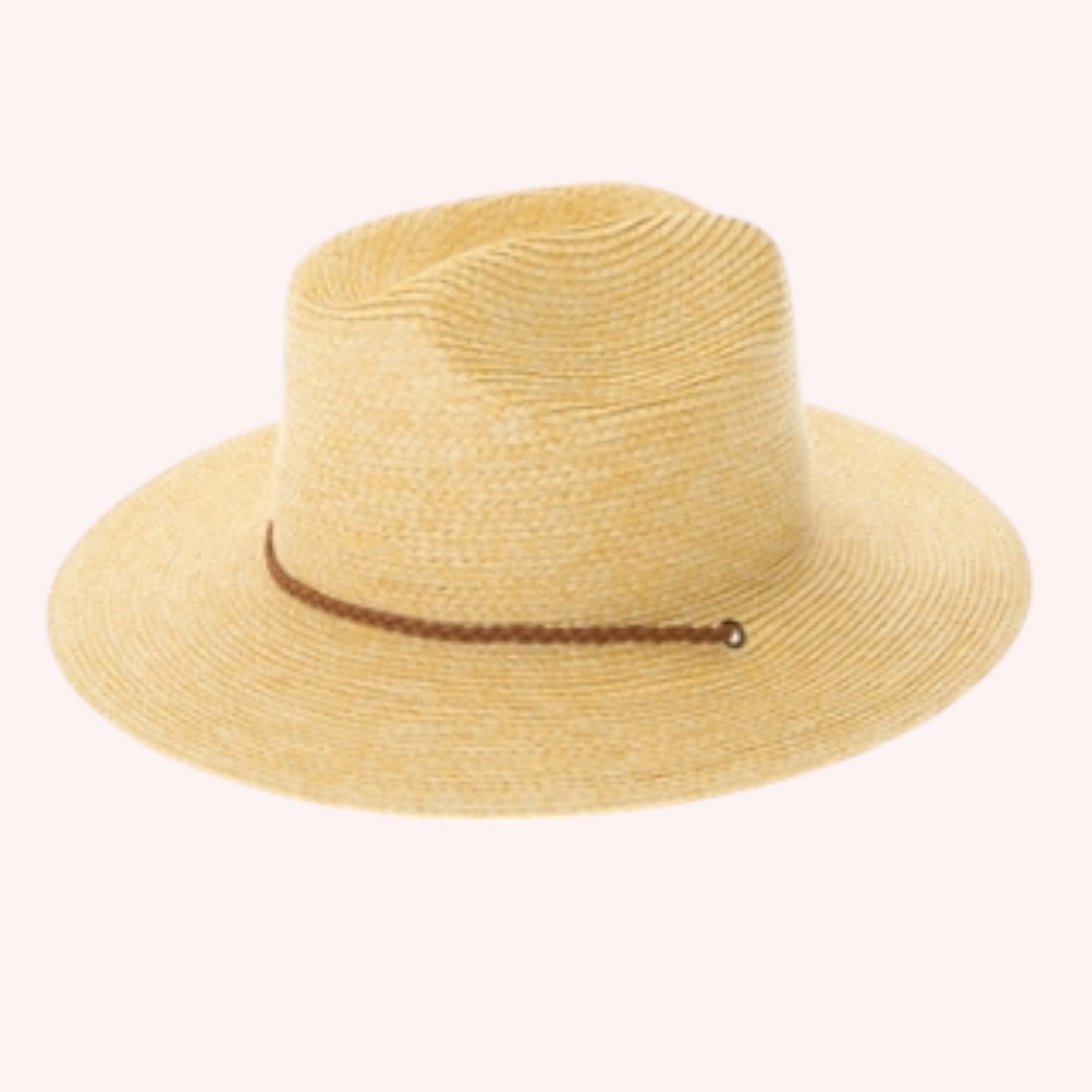 Packable Straw Cowboy Hat w/ Tassel Cord