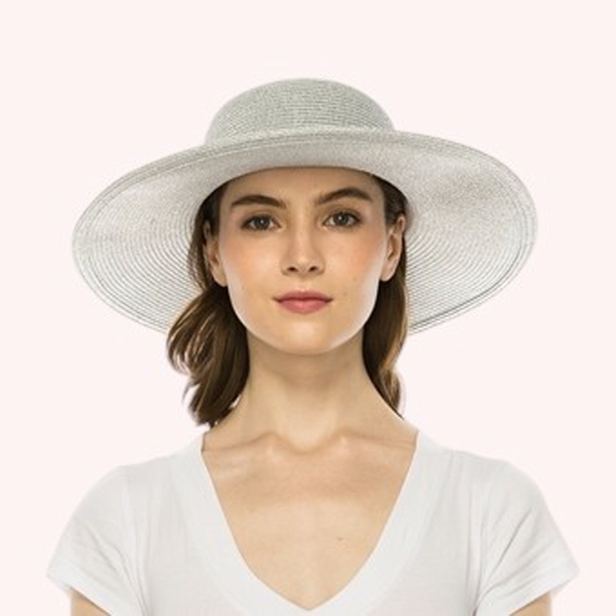Straw Sun Hat w/ 2-Tone Band