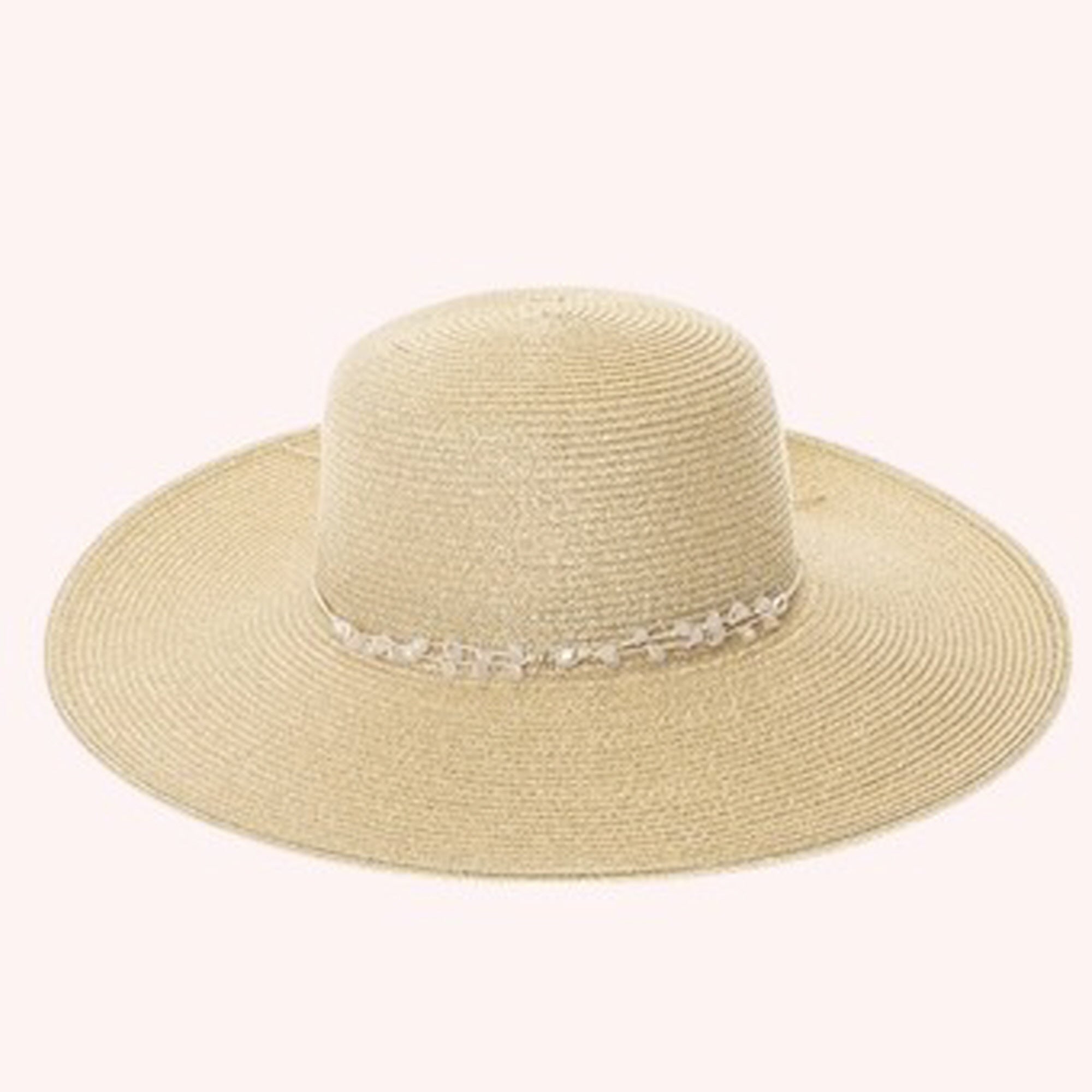Straw Sun Hat w/ 2-Tone Band